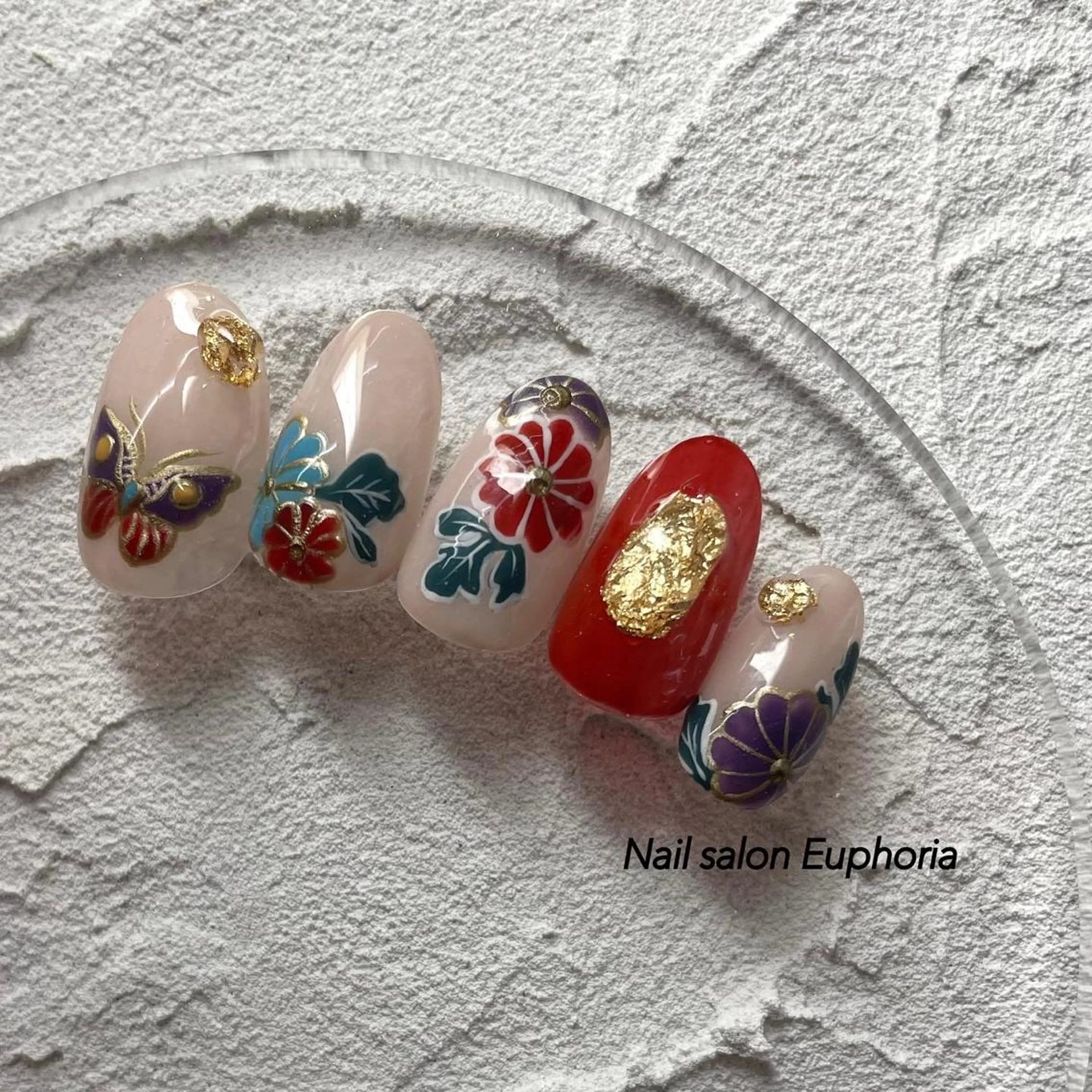 ネイル 成人式 Nail salon Euphoria所属・Nail salon Euphoriaのネイルデザイン