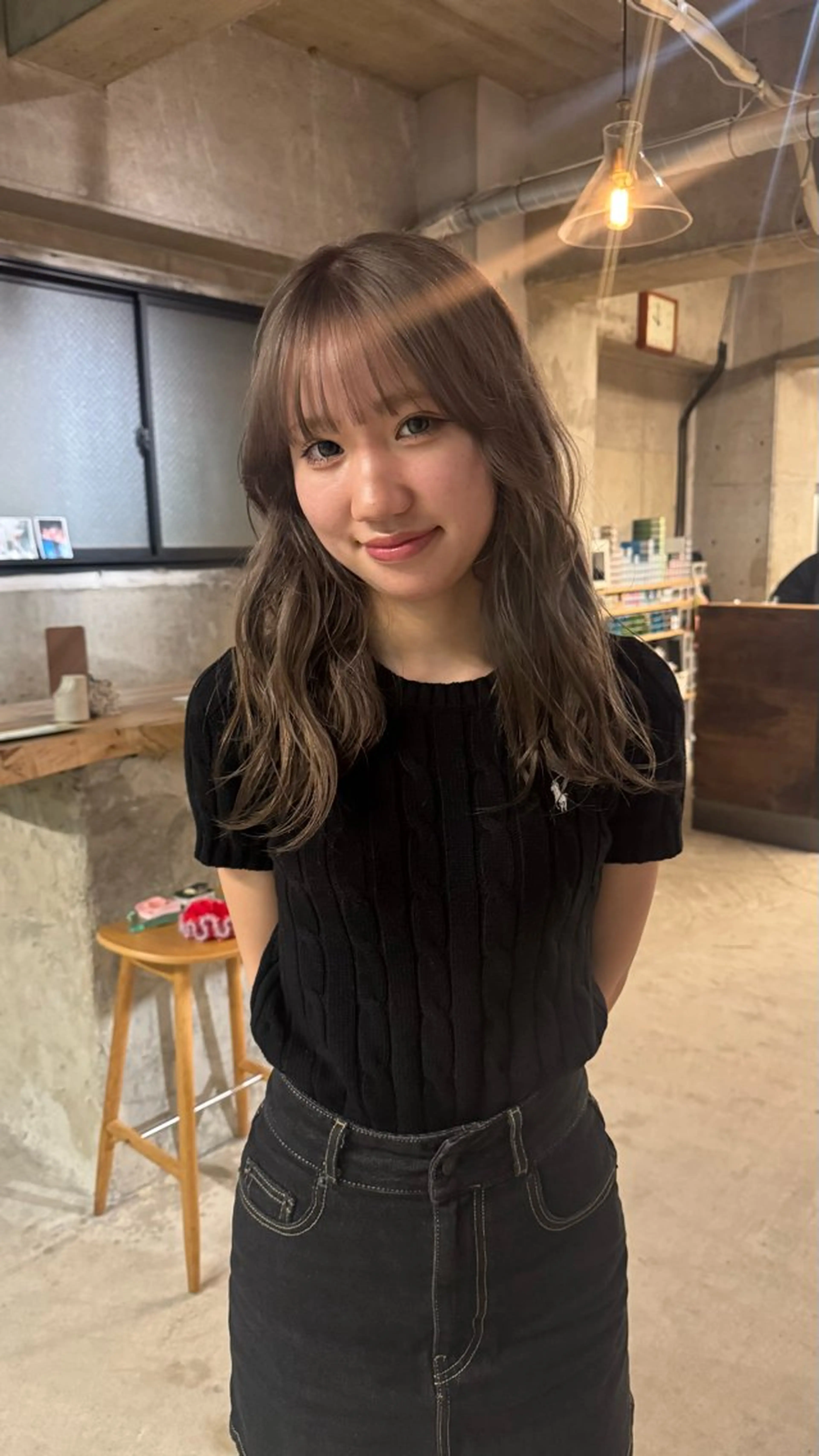 カラー ベージュカラー ブリーチ ヘアカラー amy.所属・amy.館澤 鮎奈のヘアスタイル