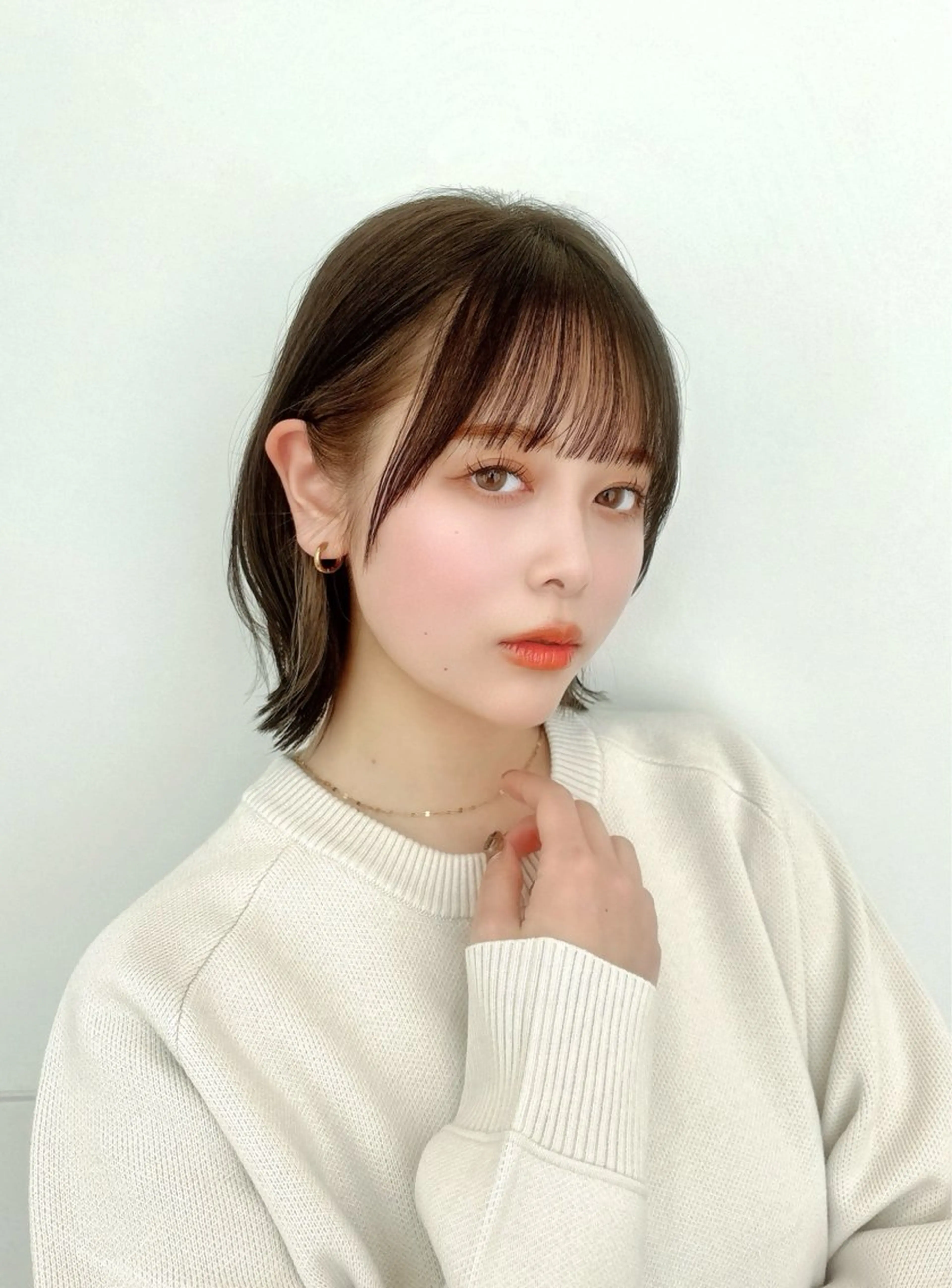 ミディアム カラー ボブ くびれヘア カット ヘアカラー トリートメント 🍀本格ヘッドスパ 👑髪質改善🍀英司のヘアスタイル