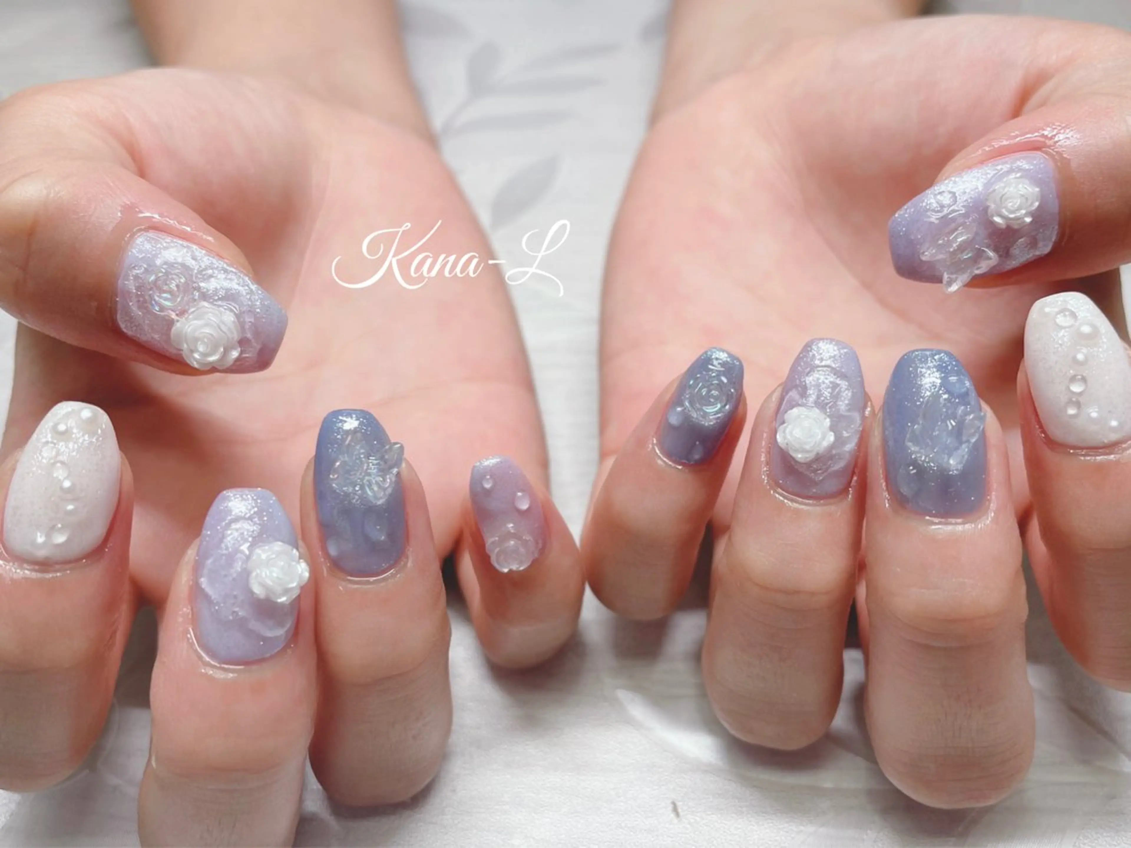 ネイル ジェルネイル 韓国ネイル パラジェル ワンホンネイル 芦辺 香奈のネイルデザイン