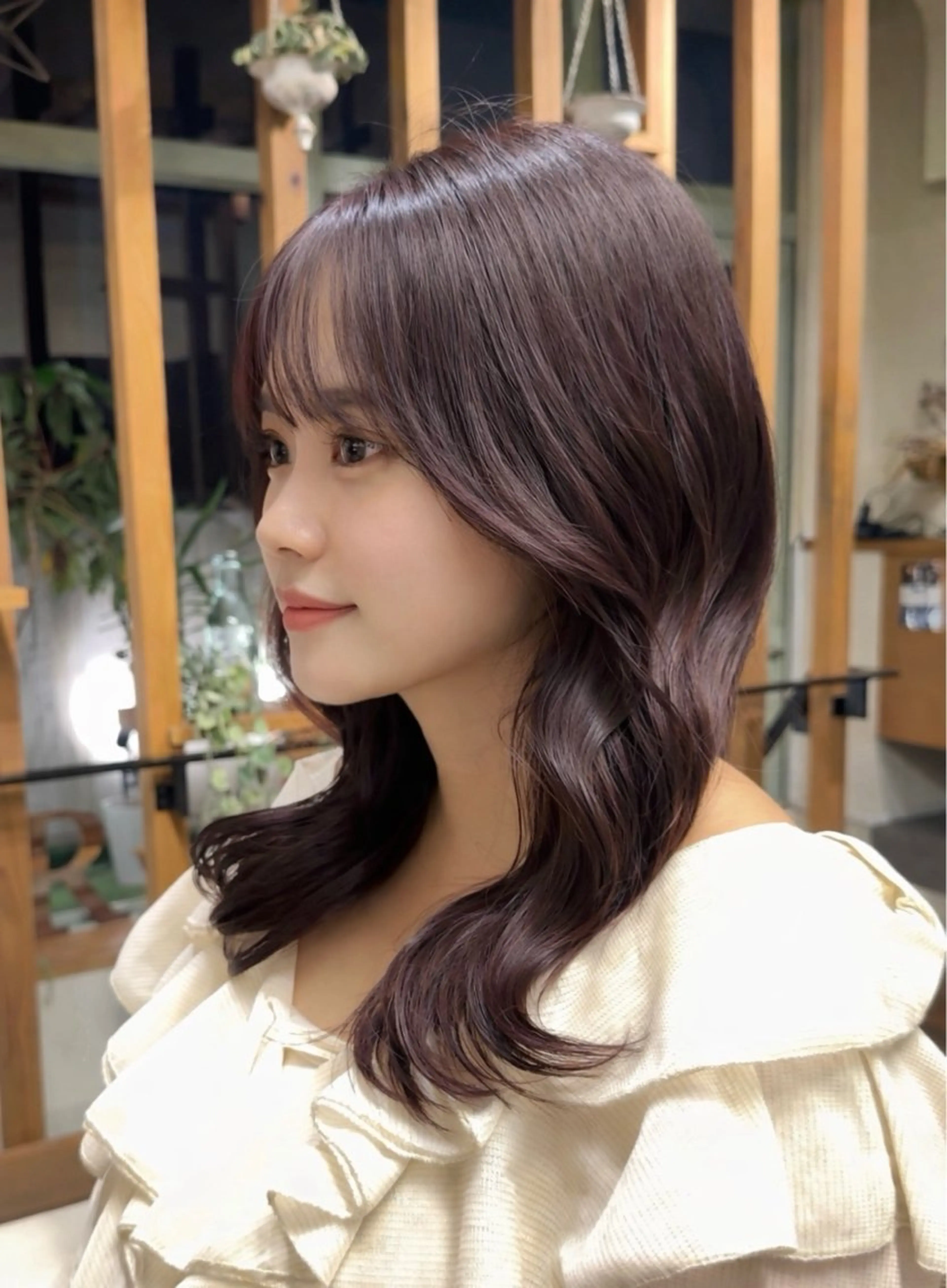 ミディアム レイヤーカット カット ヘアカラー トリートメント レイヤー/髪質改善/ ボブ/井上　陽のヘアスタイル