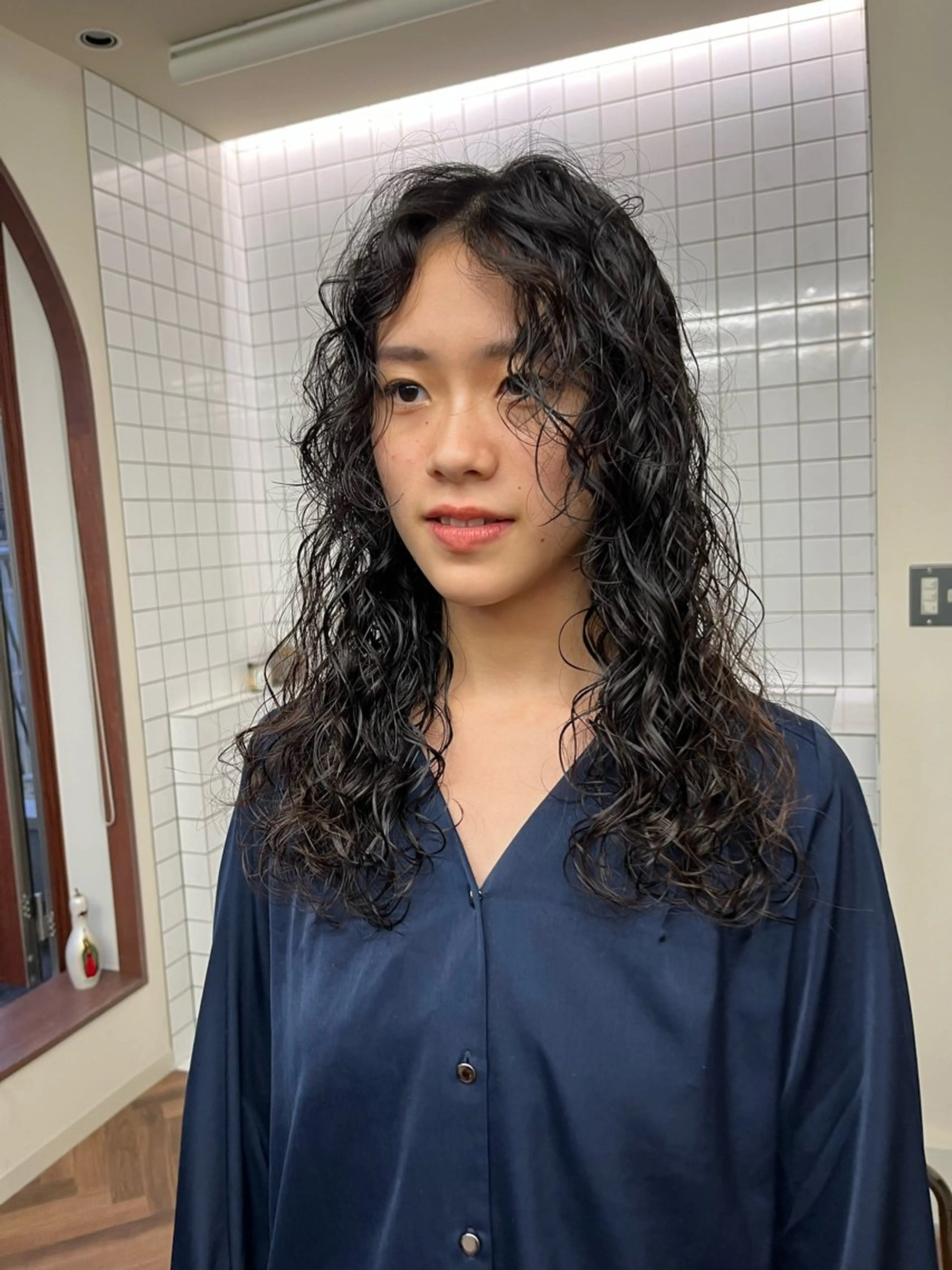 ロング パーマ ロング カット パーマ ボブパーマ/パーマ ウルフパーマのヘアスタイル