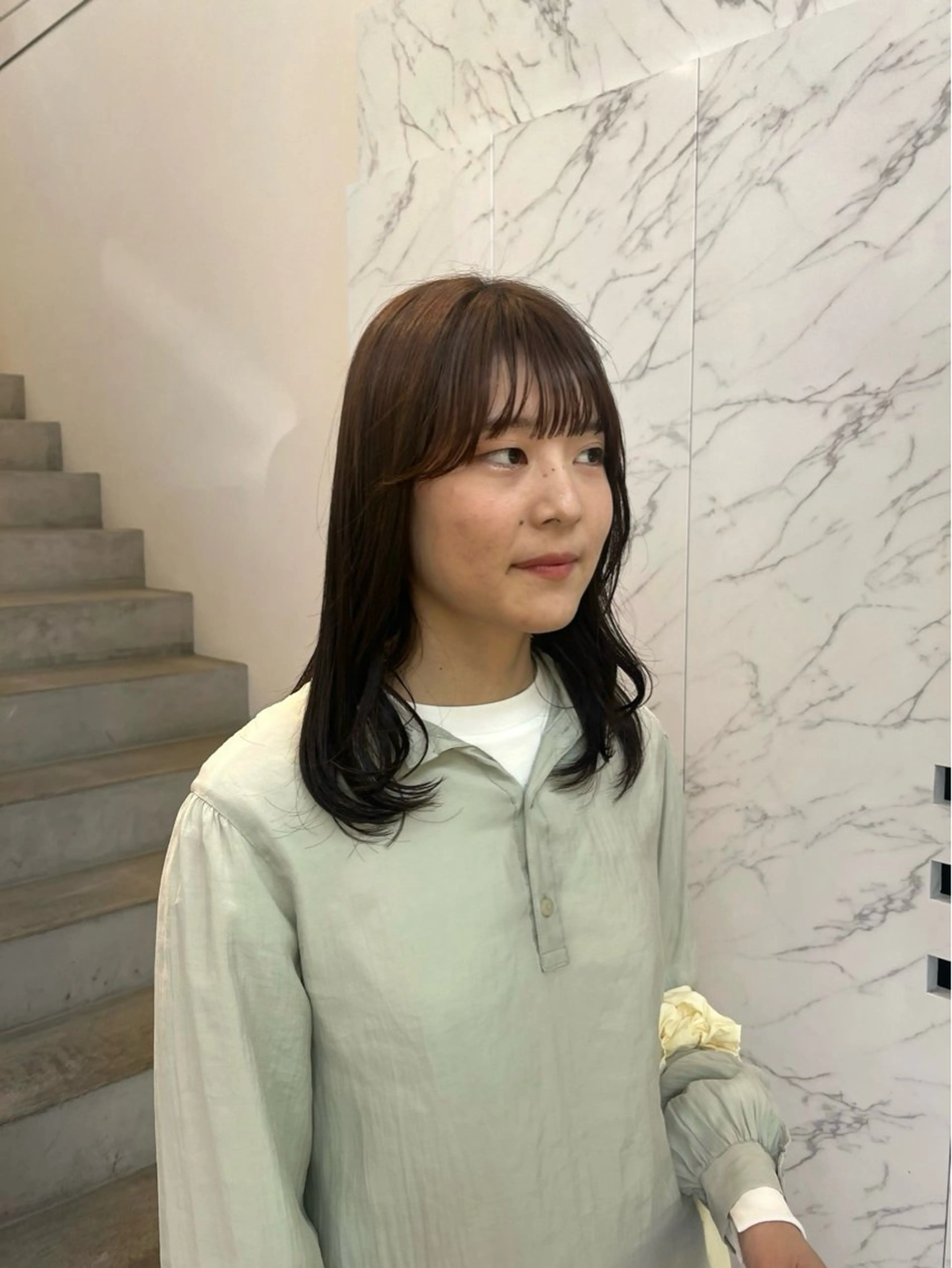 セミロング カット ﾏｽﾀﾞ ｱｲﾘのヘアスタイル