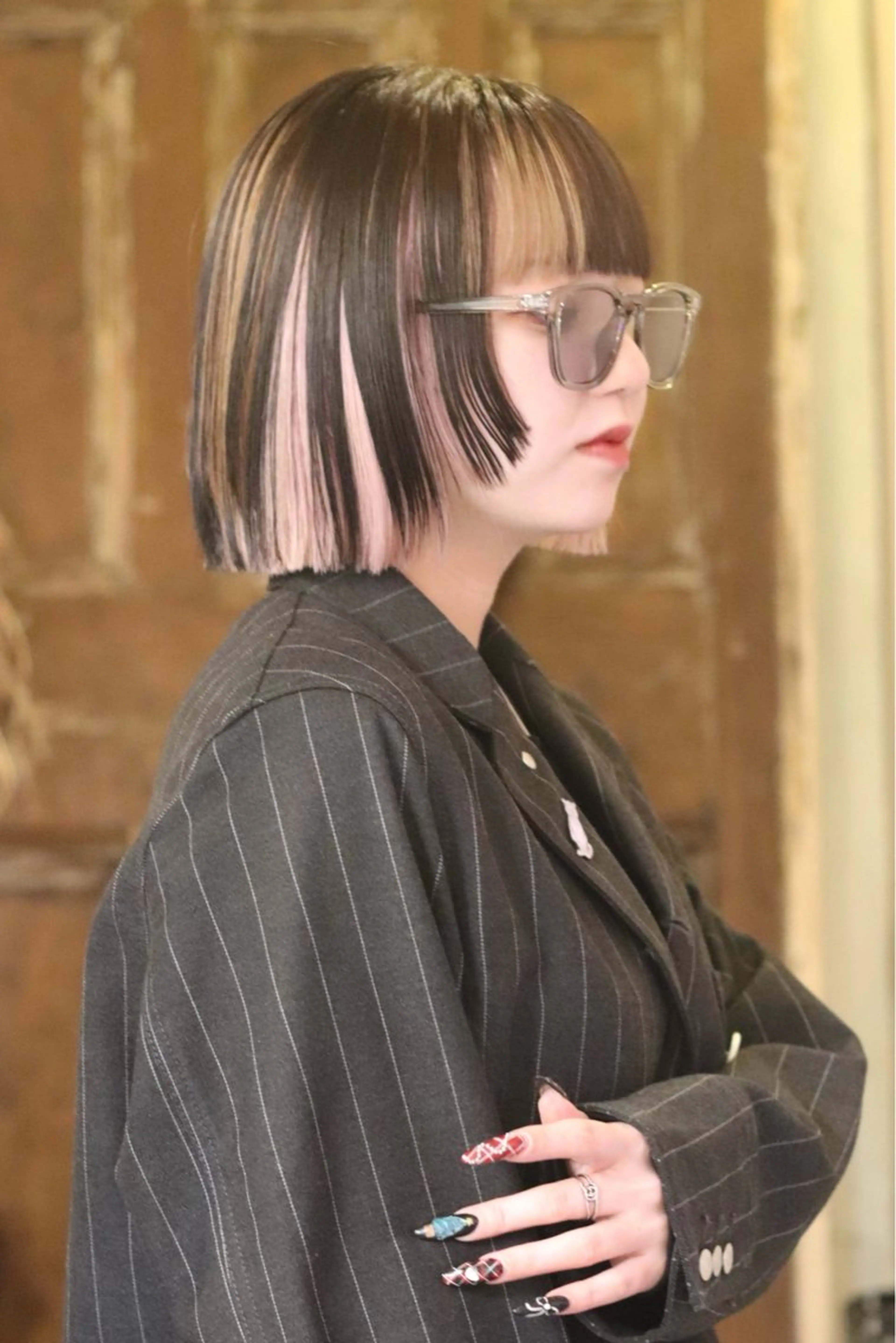 ミディアム カラー Joh/メンズカット /レイヤー/ブリーチのヘアスタイル