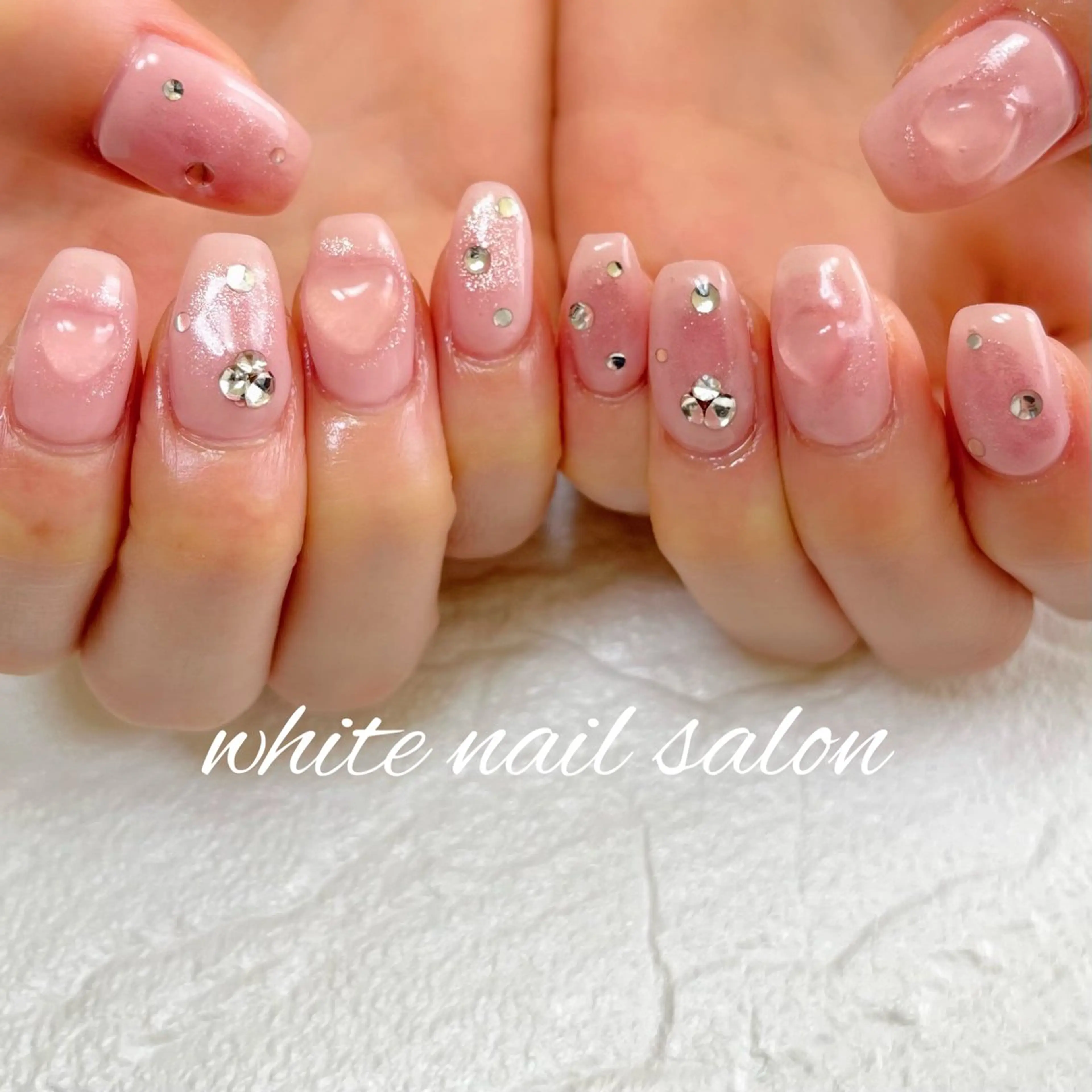 ネイル ラメ(グリッター) ハンドネイル white nail salonのネイルデザイン