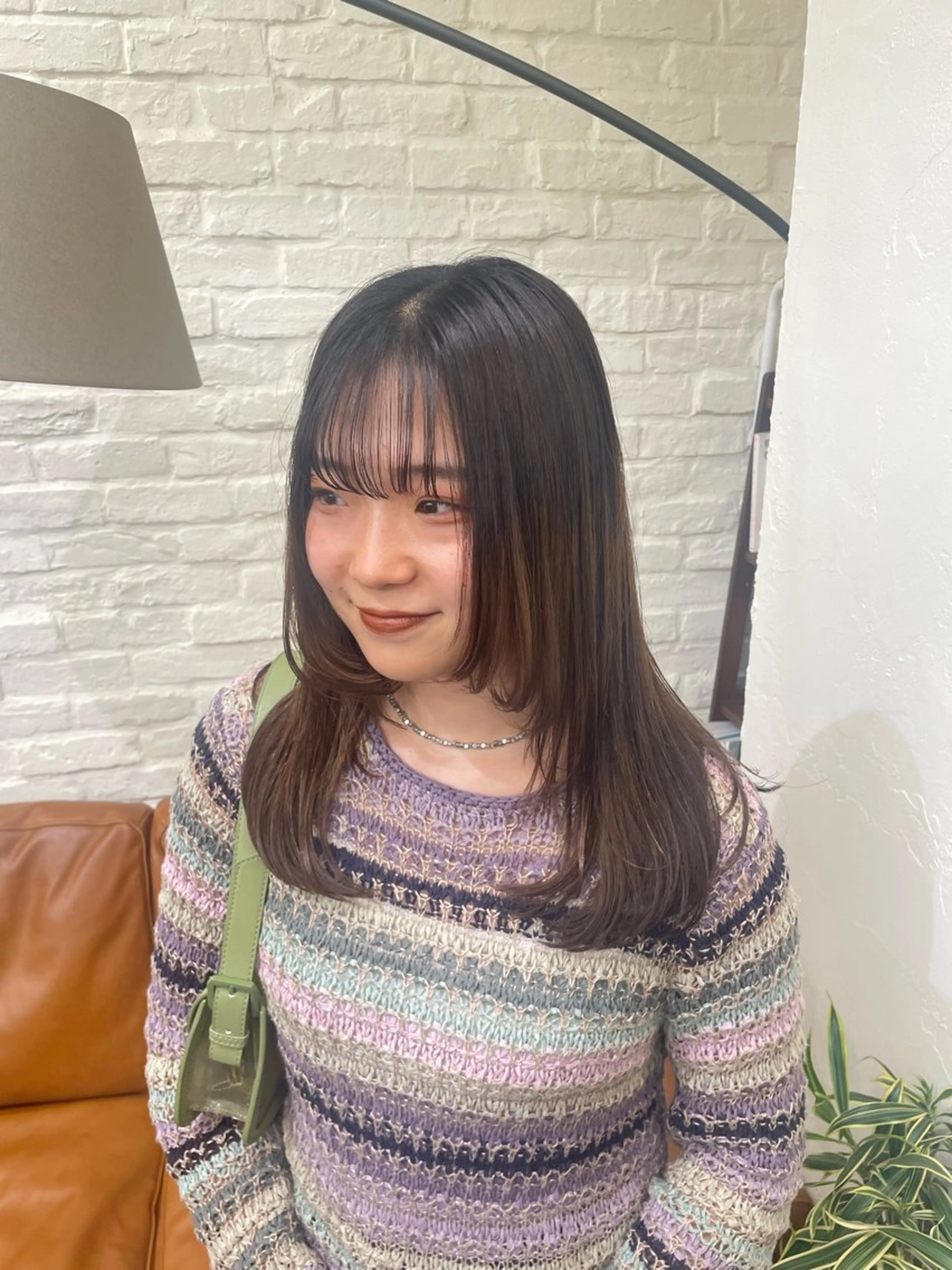 セミロング カラー 🎀ときの/髪質改善 透けｯ暖色カラー🪞のヘアスタイル