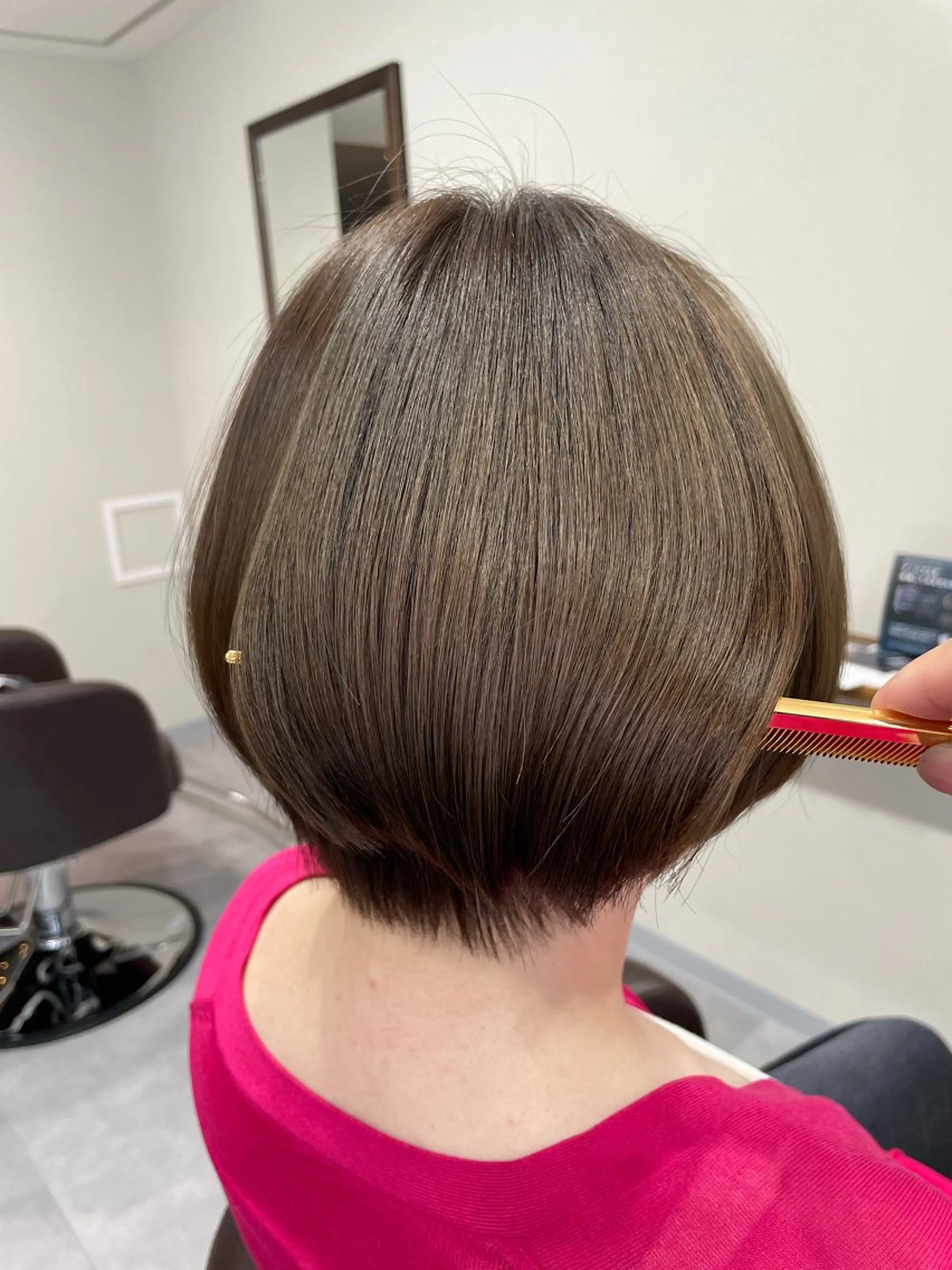 ショート カット 縮毛矯正 トリートメント 縮毛矯正、髪質改善／ 松田 龍之介のヘアスタイル