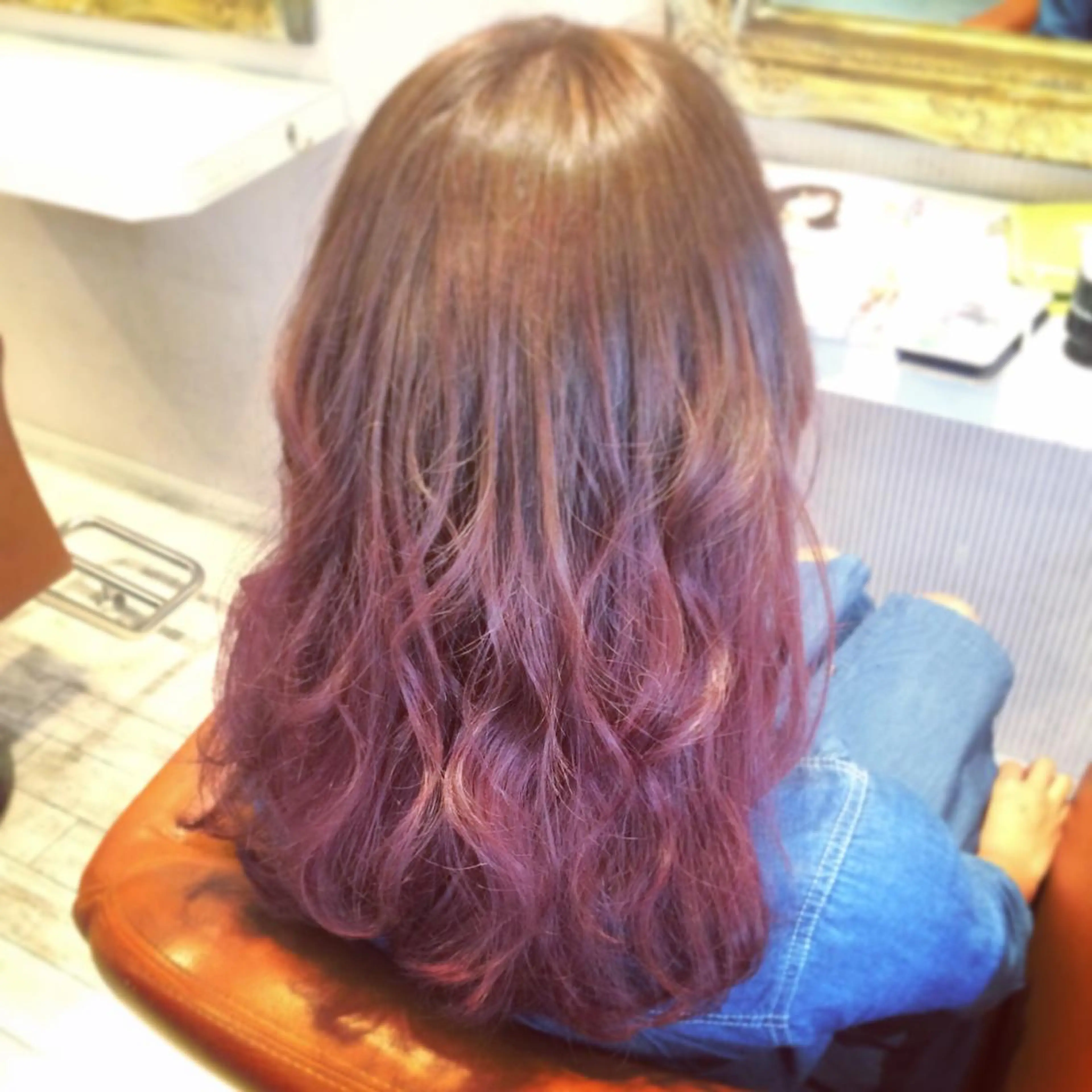 ロング カラー グラデーションカラー ピンクカラー kazufumi ..のヘアスタイル