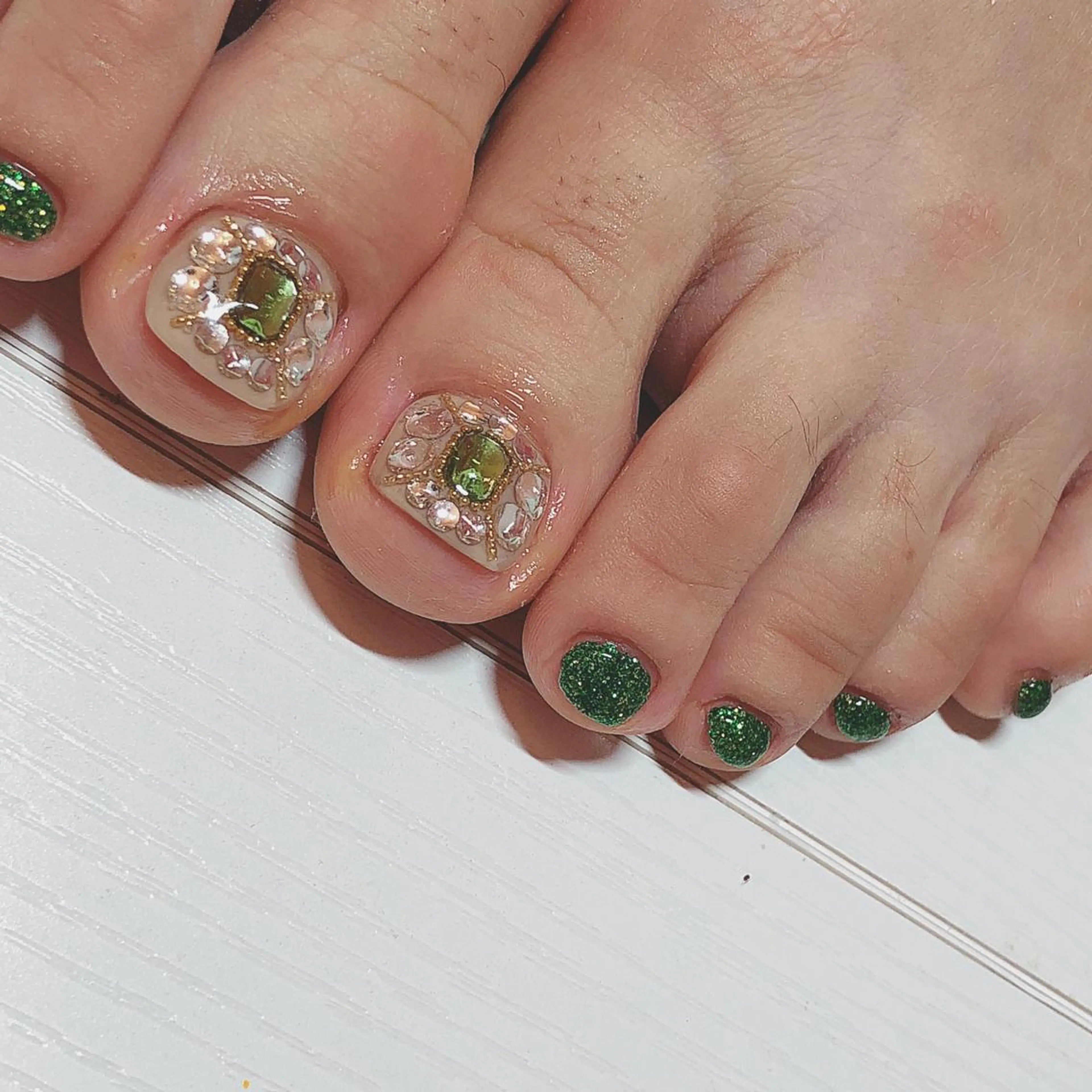 フット シンプルネイルの写真