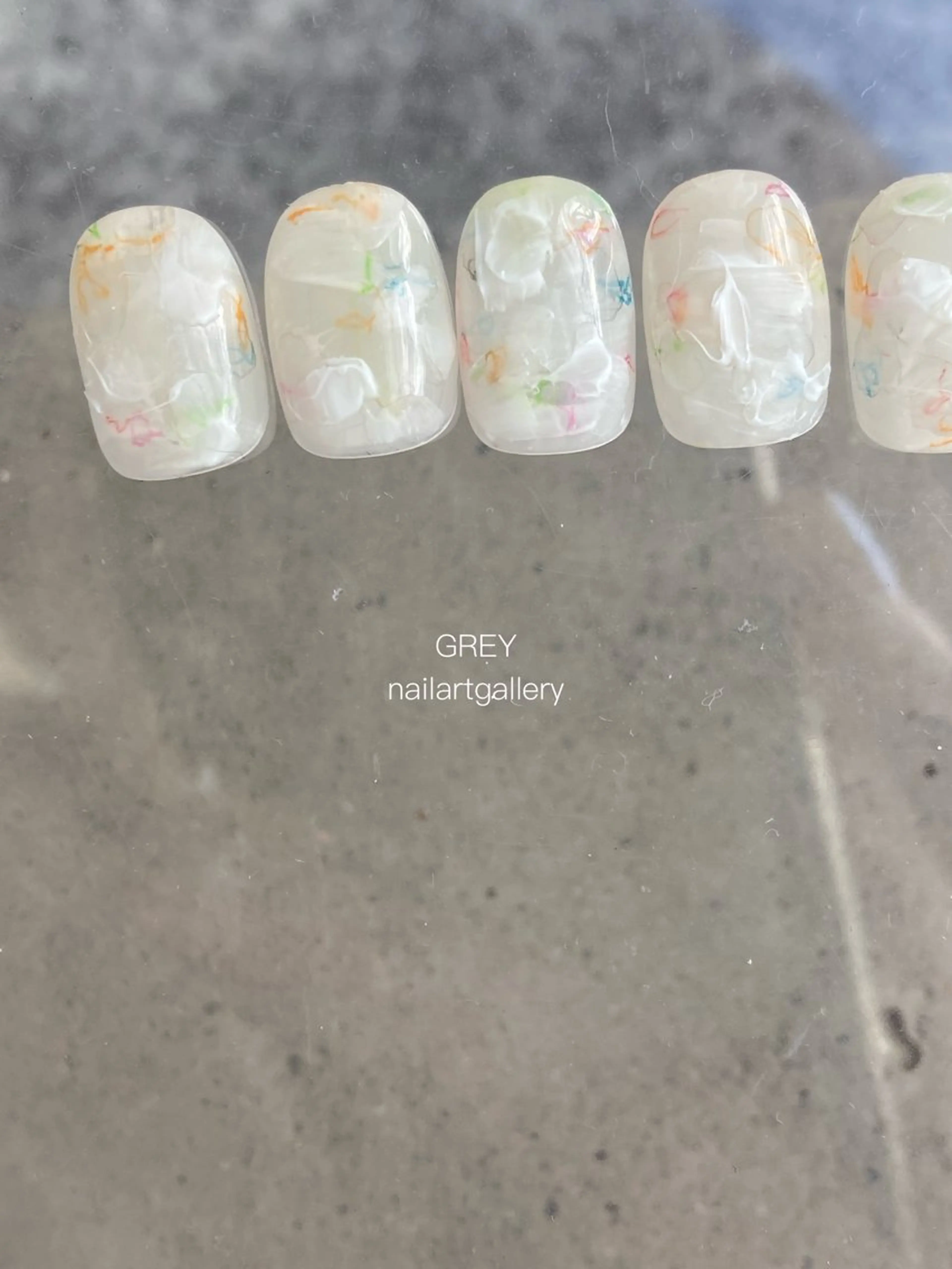 ネイル アートネイル 【GREY】 TAIRAのネイルデザイン