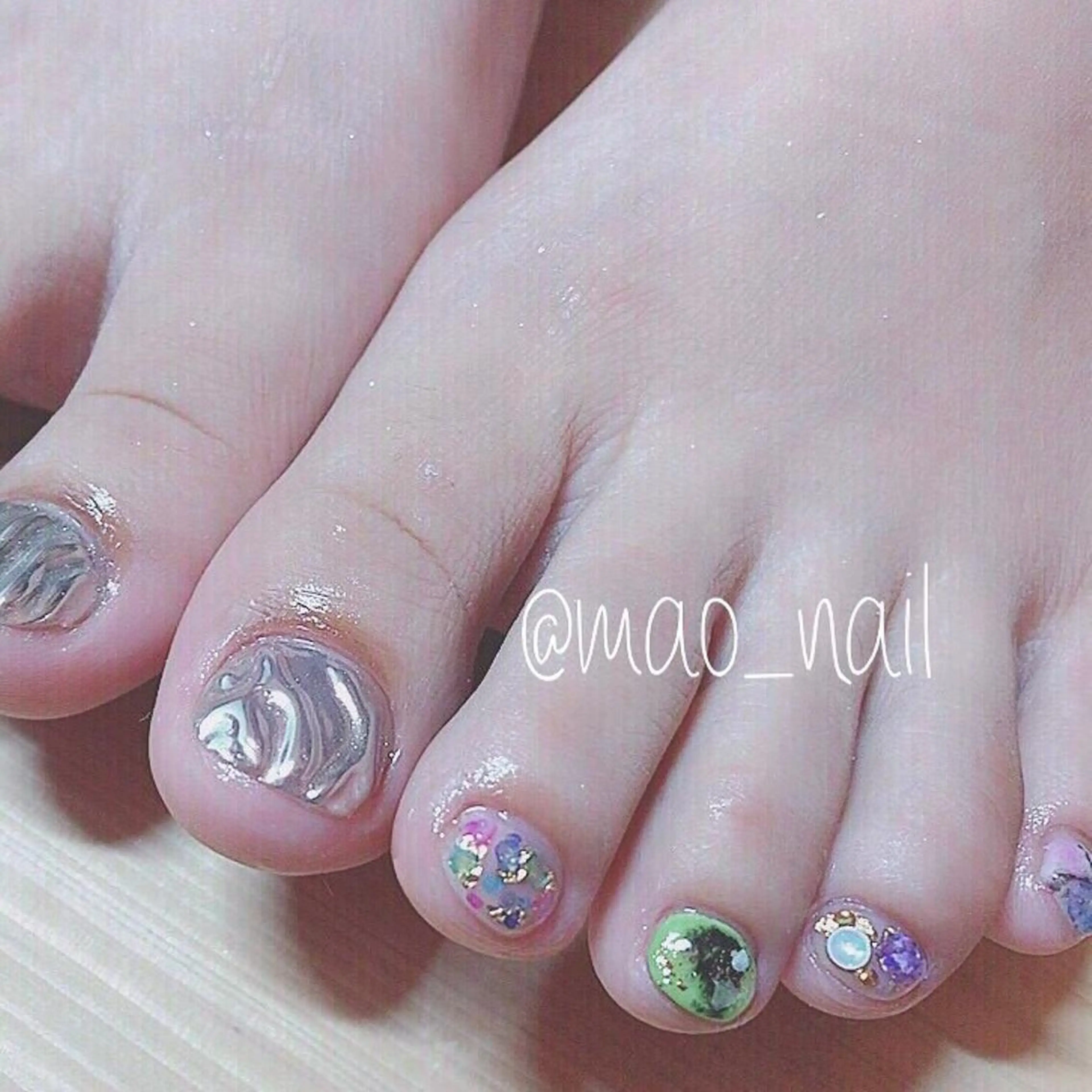 ネイル フットネイル mao nailのネイルデザイン