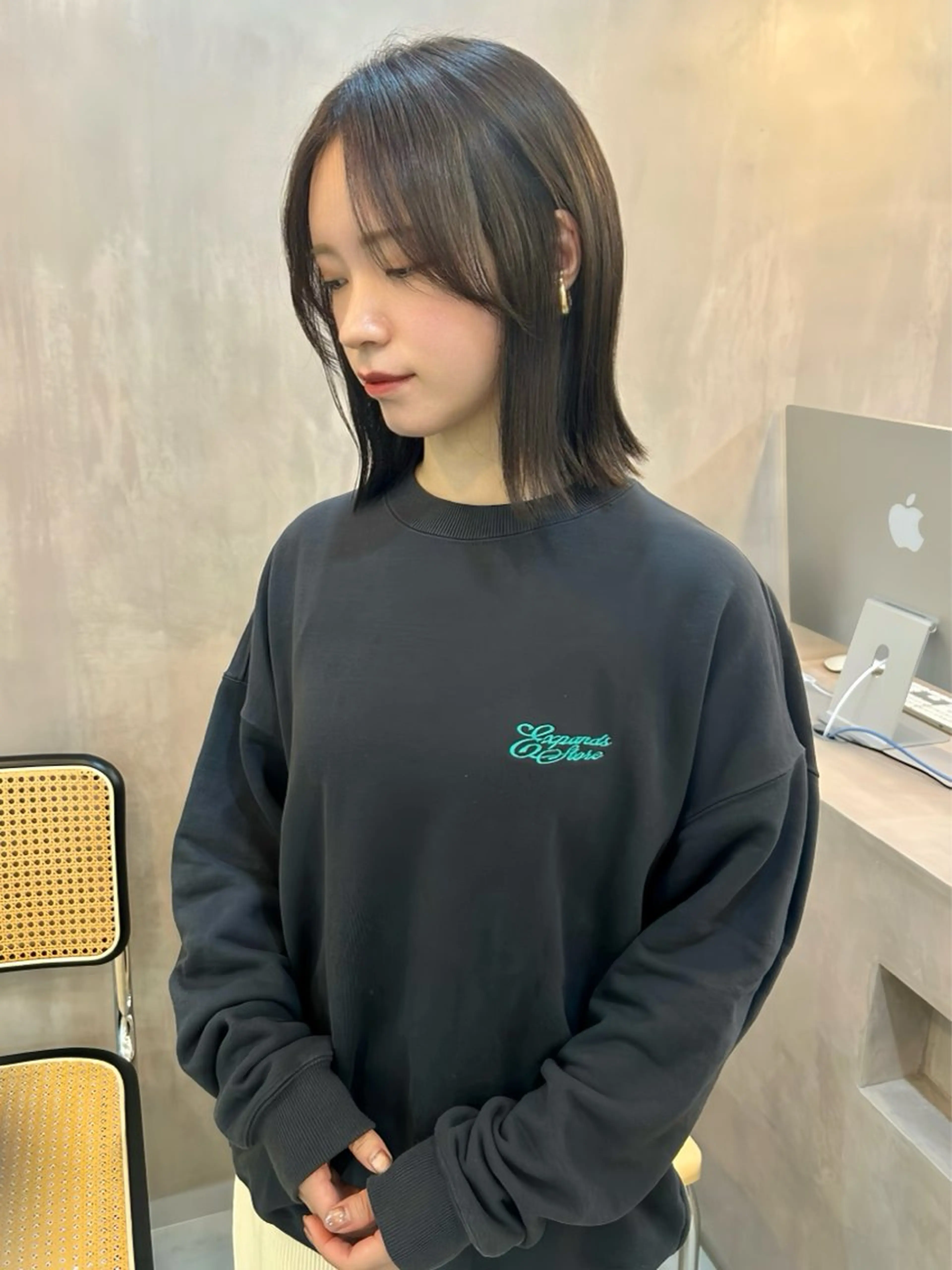 ミディアム miyu /yucca大阪京橋のヘアスタイル