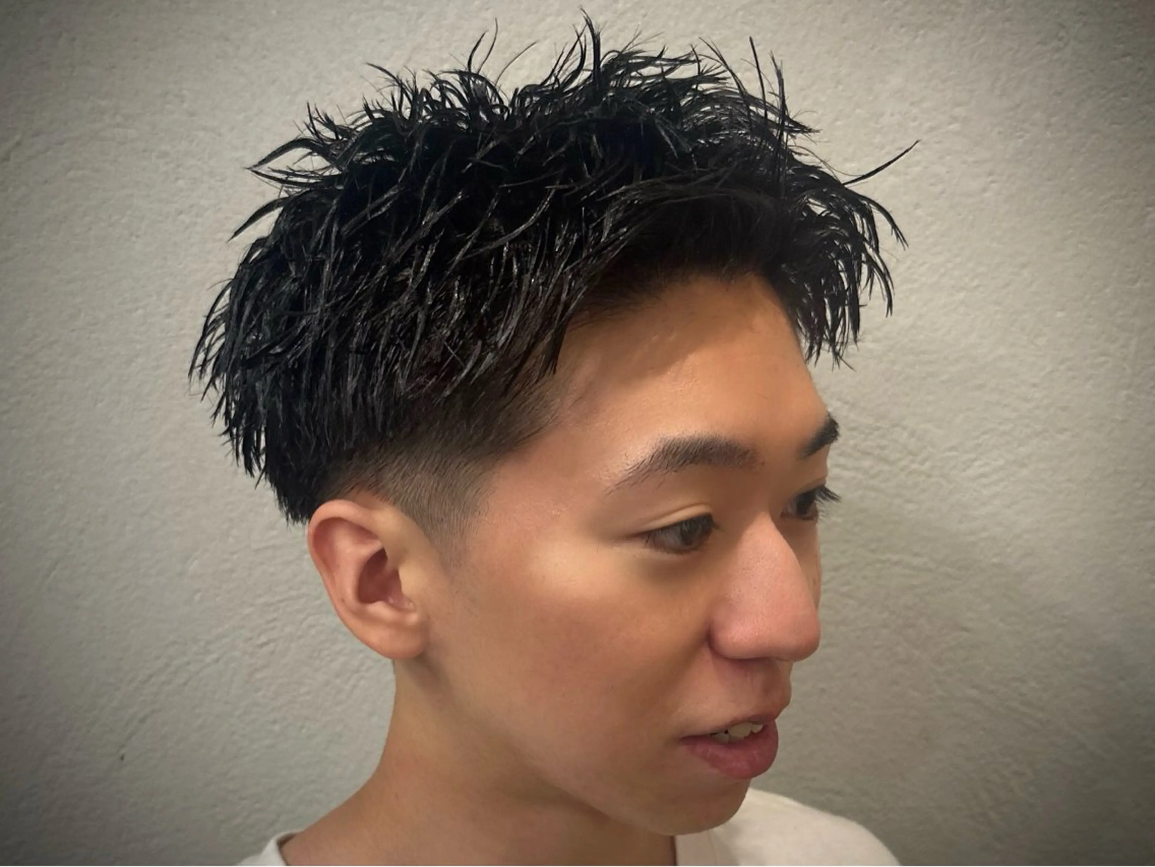 ショート パーマ メンズ メンズパーマ スパイキーショート メンズツイストパーマ ショートヘア ツイストパーマ カット パーマ トリートメント ツイスパ/メンズ パーマ/歩夢のヘアスタイル