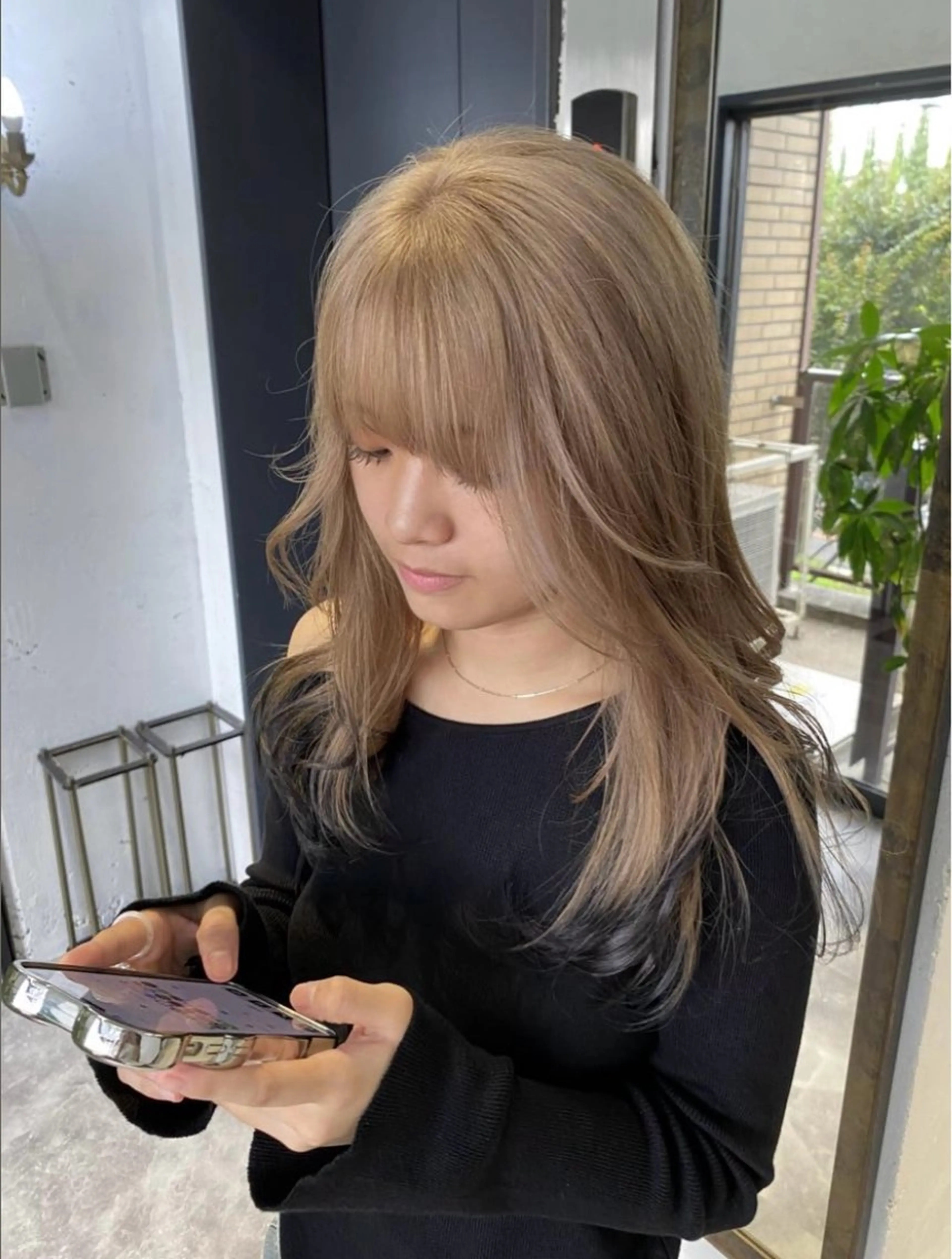 ロング カラー 髪質改善/ハイトーン MOLAのヘアスタイル