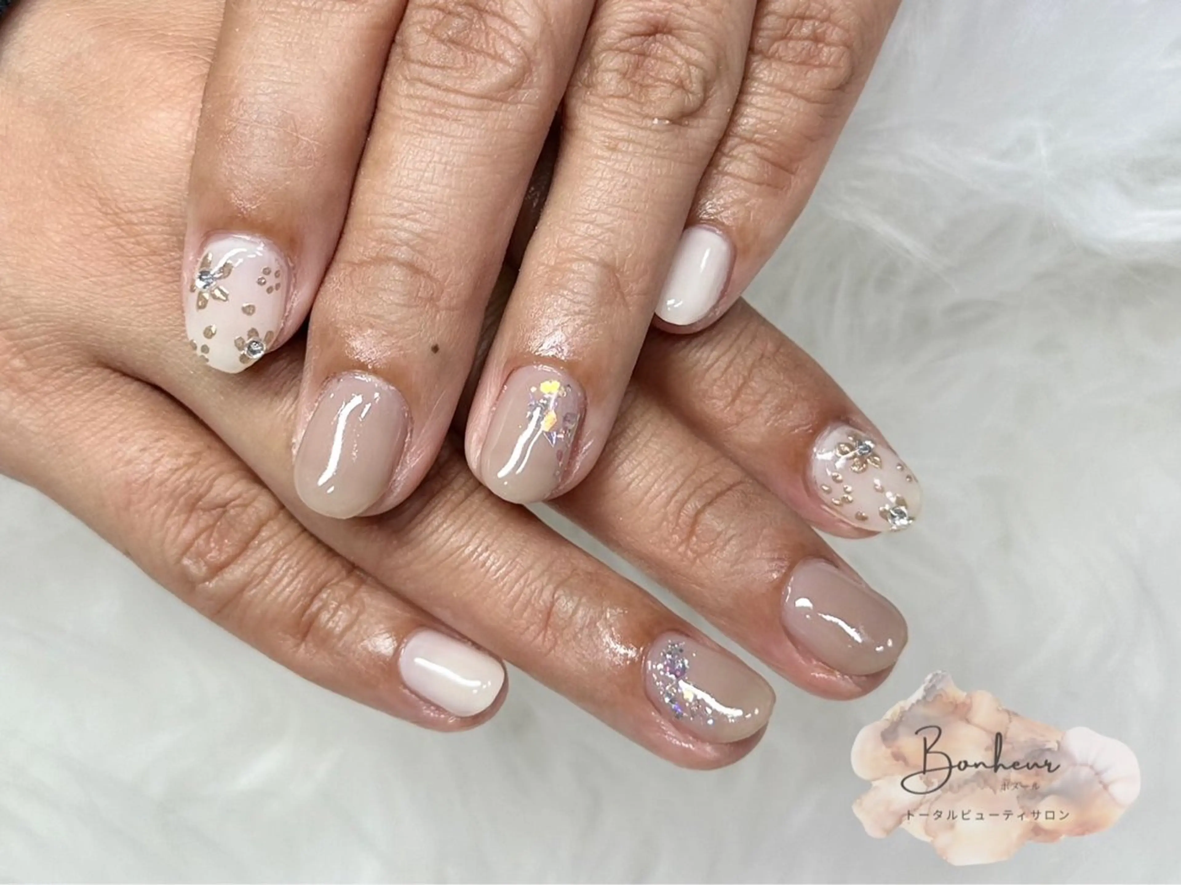 ネイル シンプルネイル Bonheur_ MAIKOのネイルデザイン