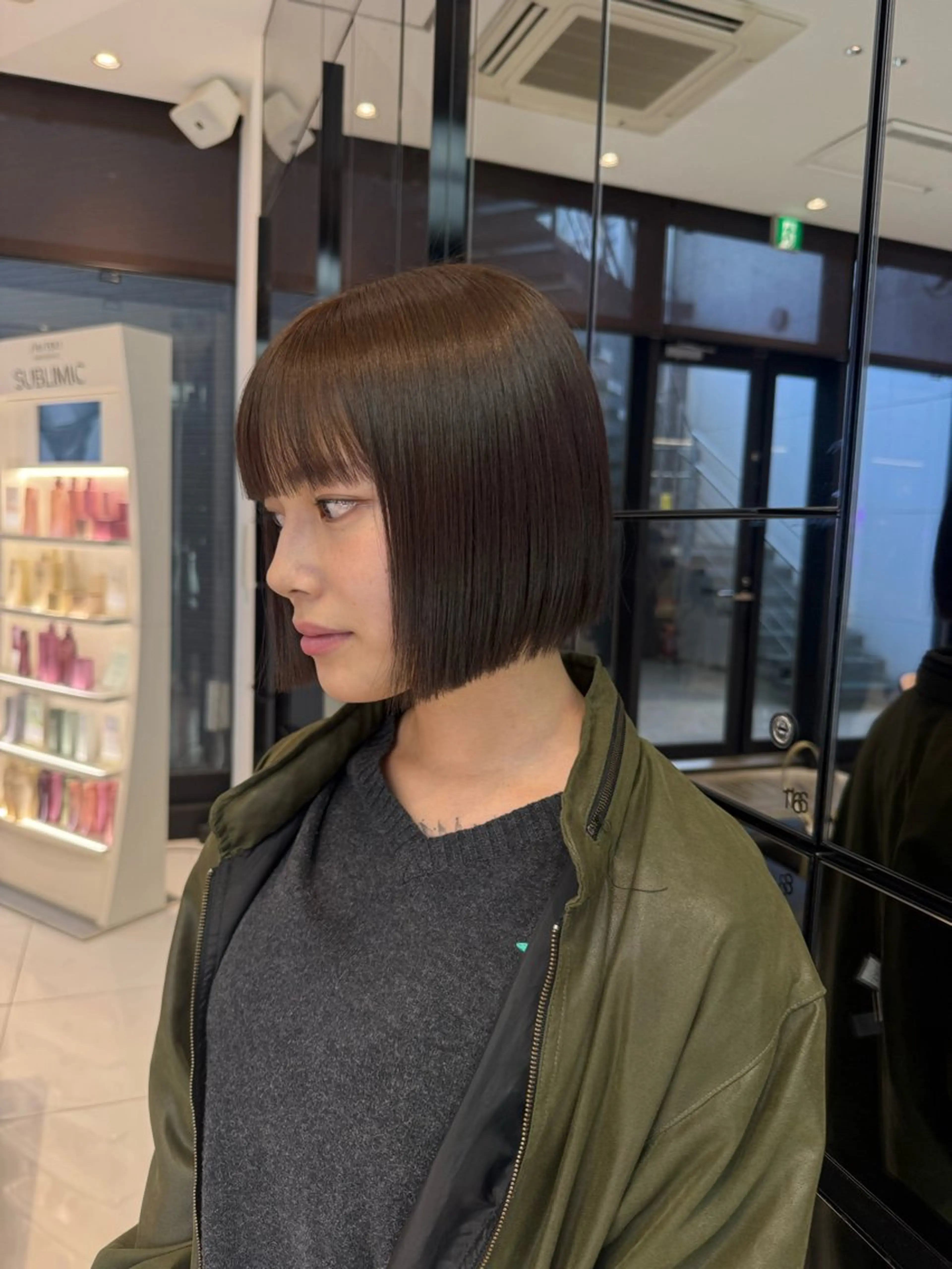 ショート チョコレートブラウン ボブ カット ヘアカラー keen吉祥寺所属・keen吉祥寺🐆 レイヤー/NAO🩶のヘアスタイル