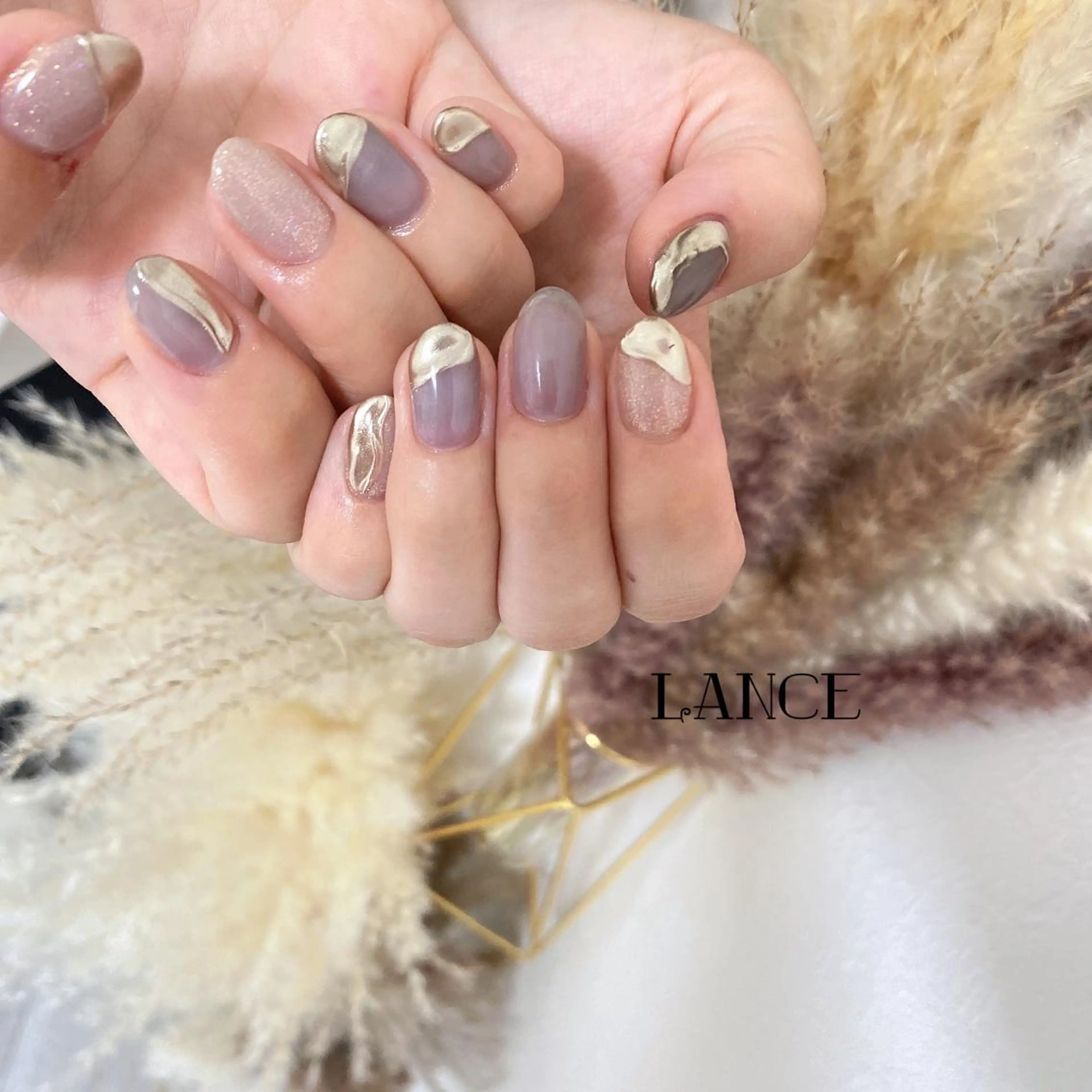 ミディアム ハンドネイル Lance nailのネイルデザイン