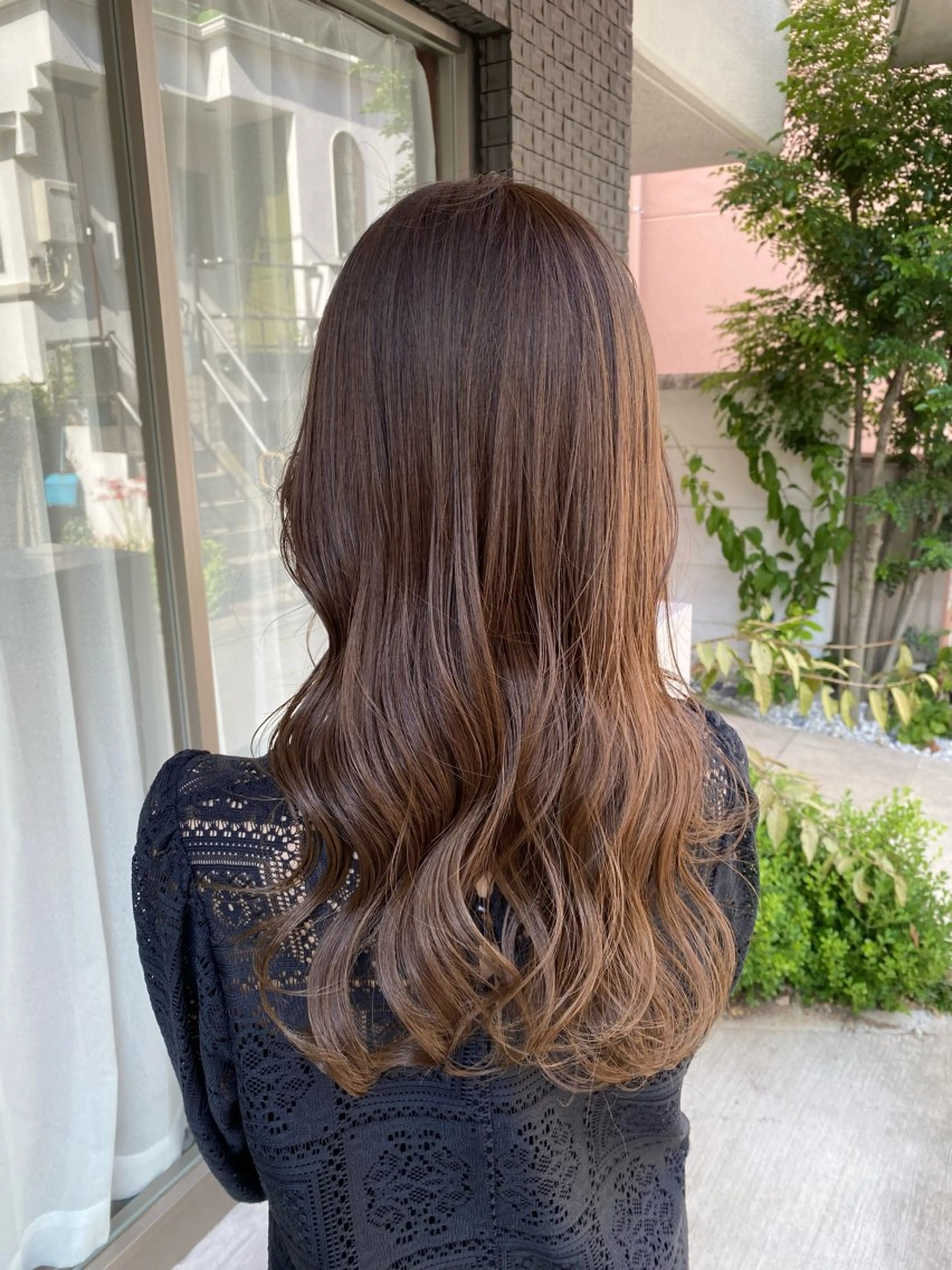 セミロング カラー ベージュカラー ブリーチ ブリーチなしカラー オリーブベージュ カット ヘアカラー トリートメント グレージュ/透明感/ 韓国ヘア/RISAのヘアスタイル