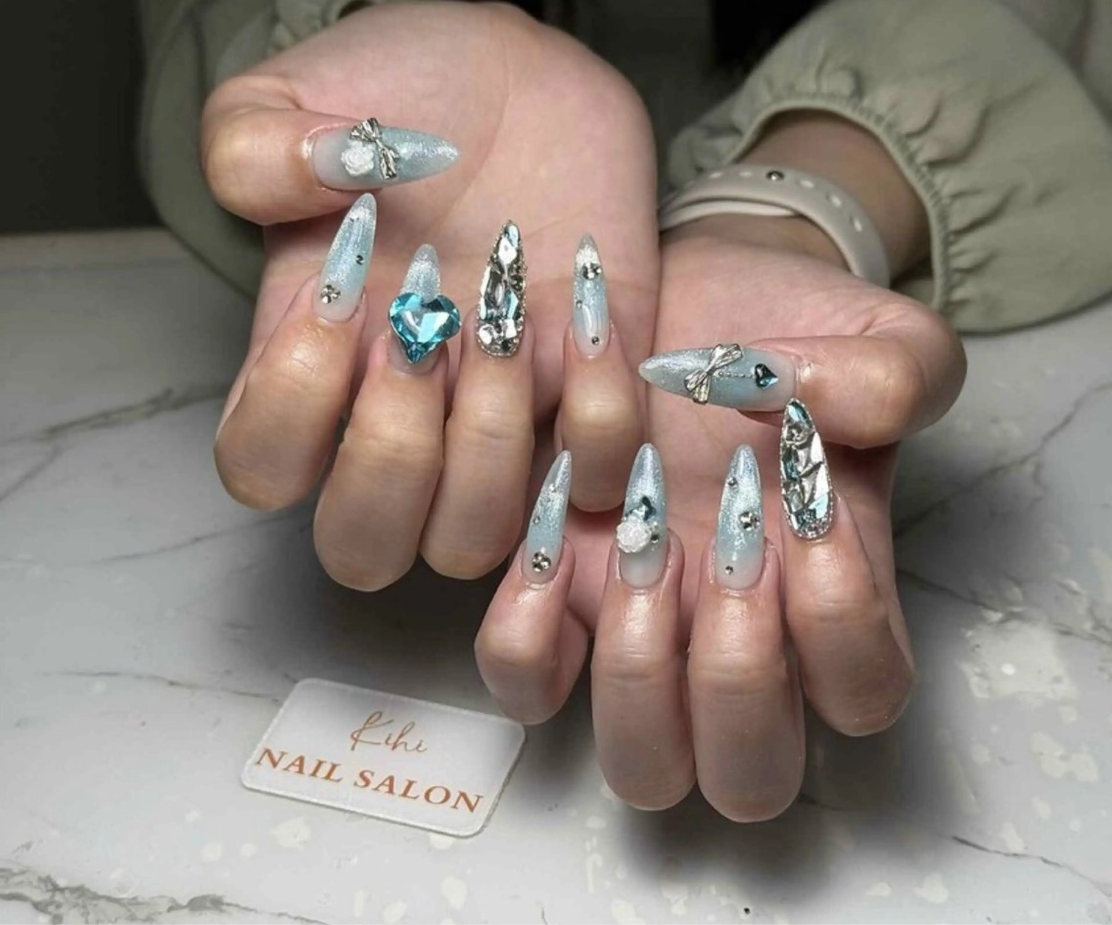 ネイル アートネイル フレンチネイル ジェルネイル グラデーション 韓国ネイル Nail Salon kihi大塚店のネイルデザイン