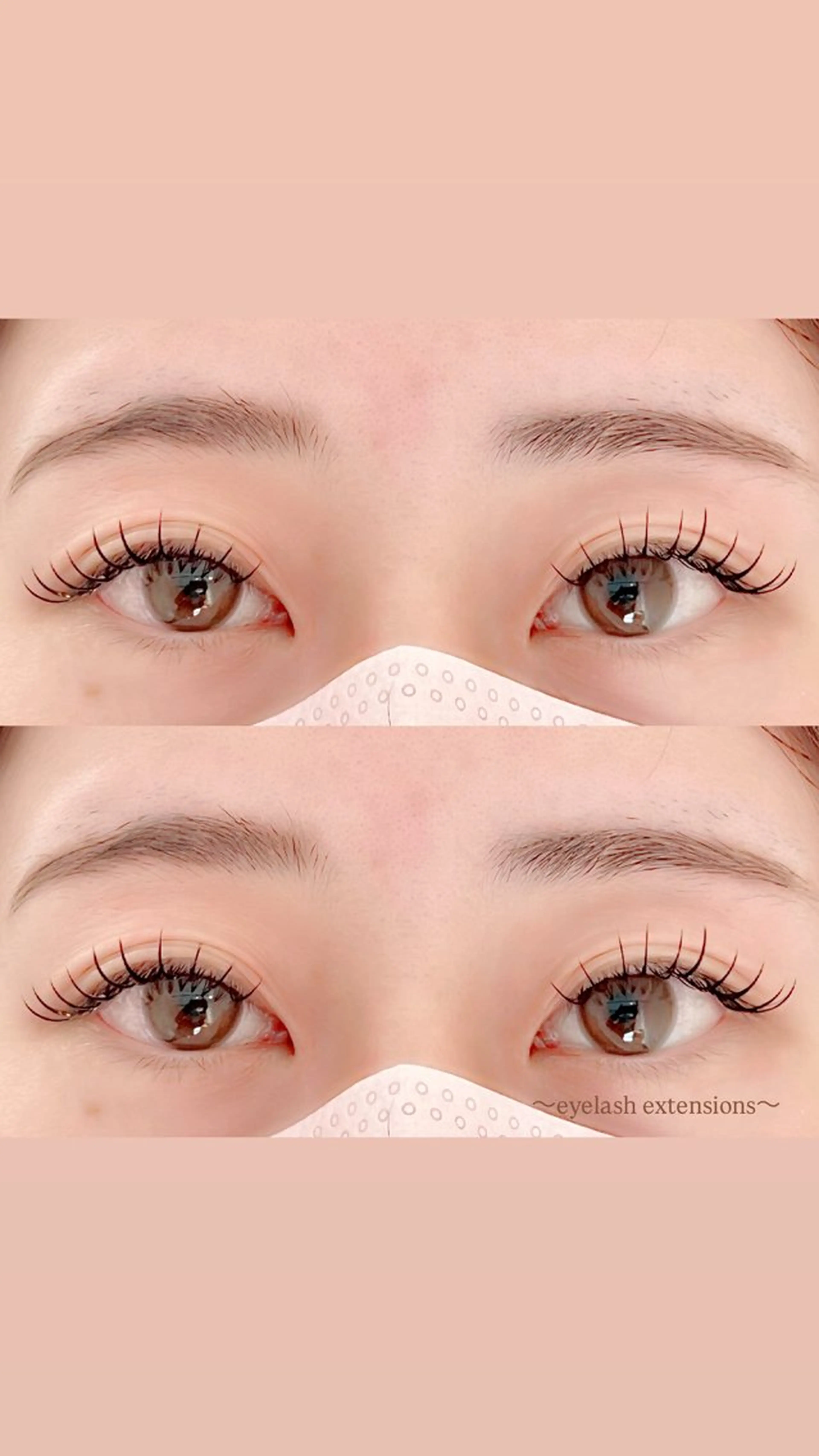 マツエク・マツパ 目尻長め マツエク 田村 莉子のマツエク・マツパデザイン