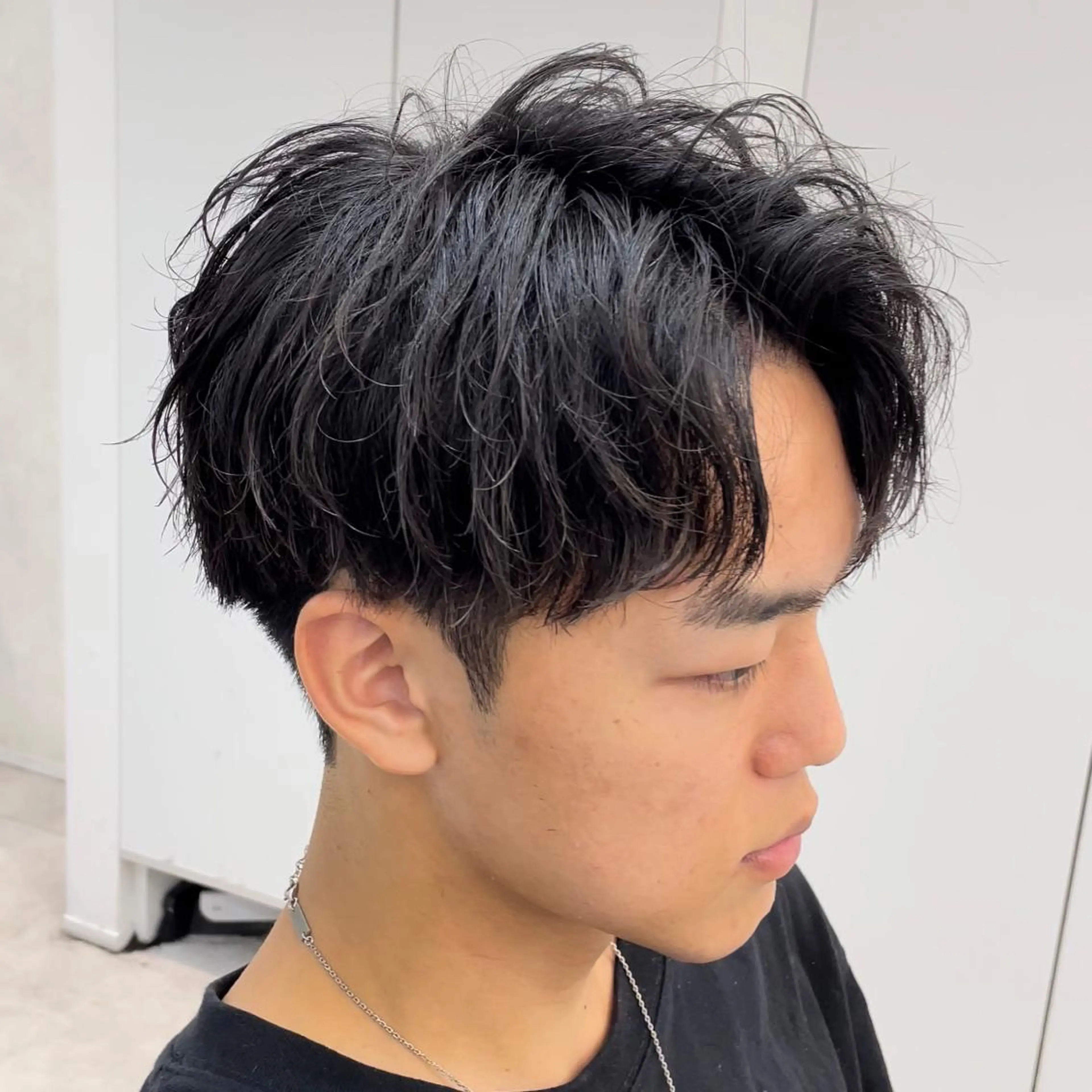 ショート メンズ アップバング 飯塚 想のヘアスタイル