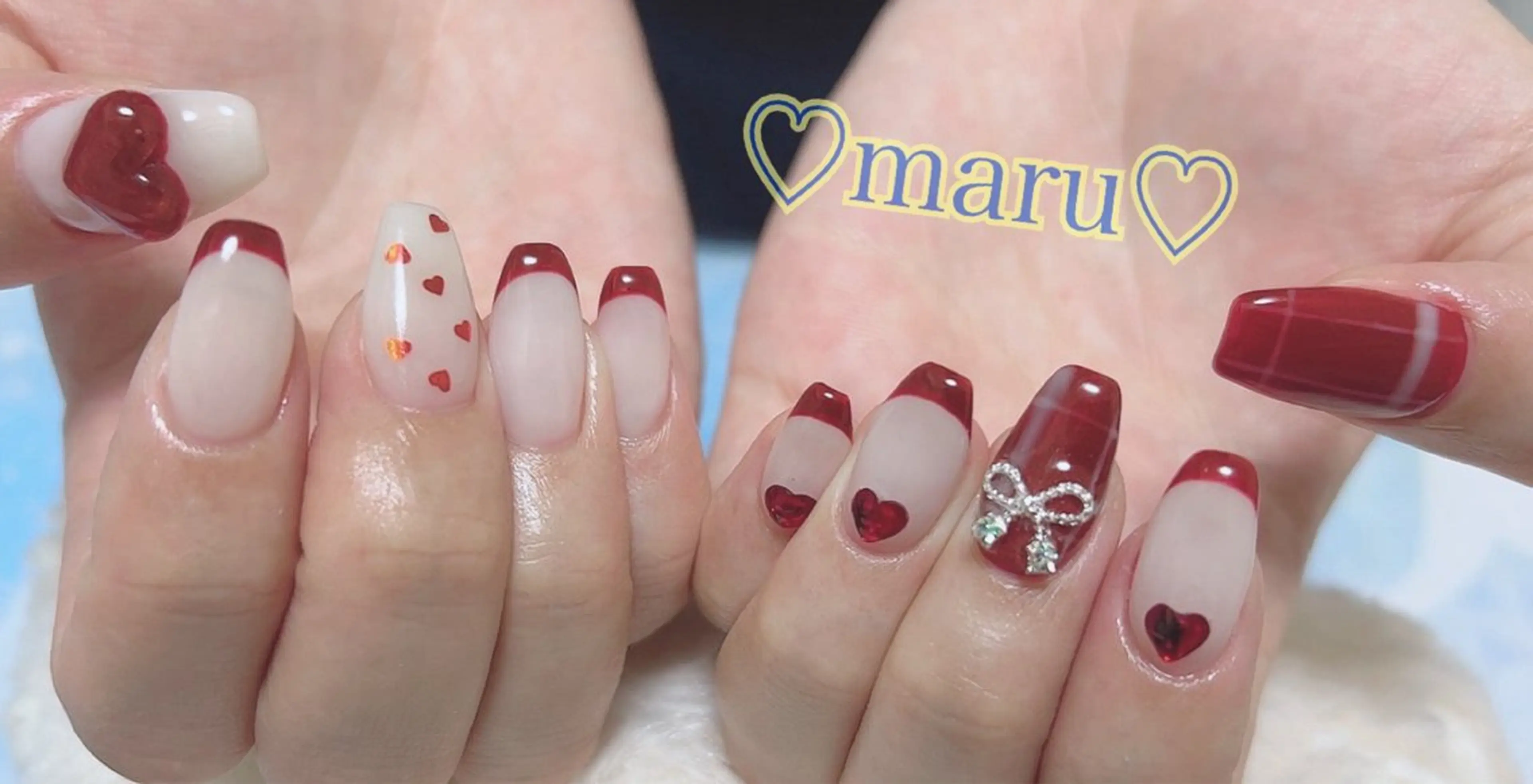 ネイル ハンドネイル フットネイル まるみ ♡のネイルデザイン