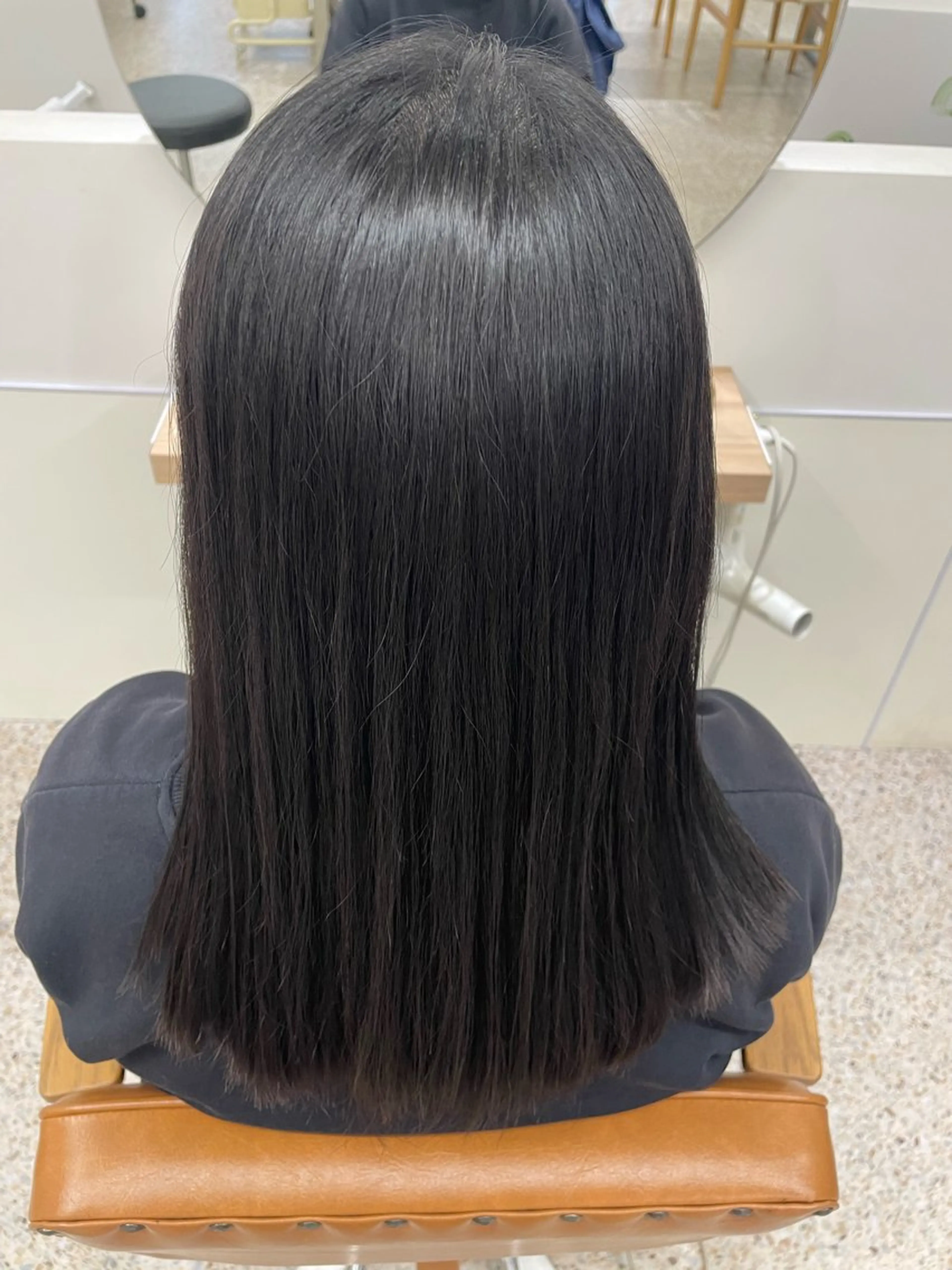 セミロング カット 縮毛矯正 unica by milly 【緑地公園】所属・ユニカバイミリー MISAKI🫧のヘアスタイル