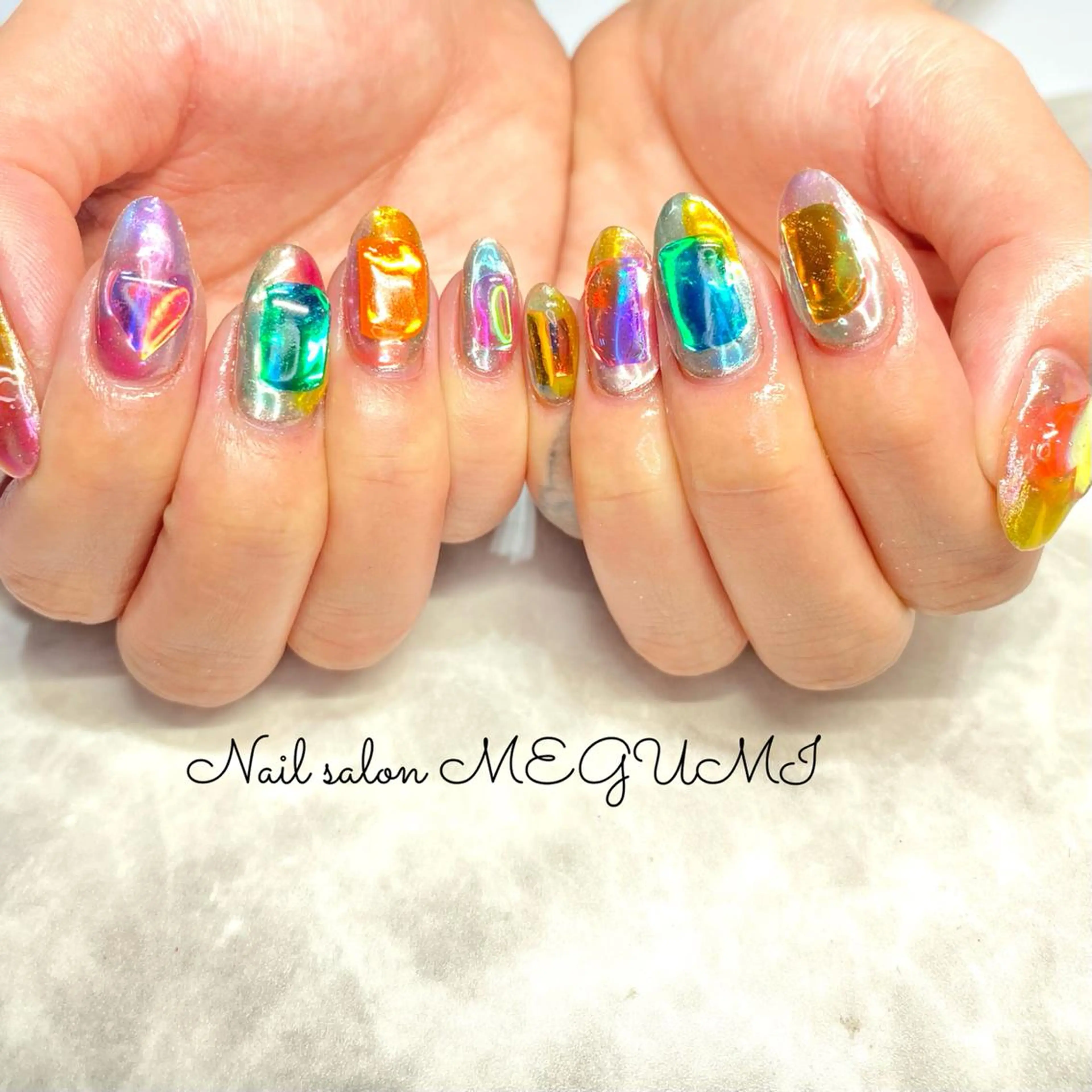 ネイル 氷ネイル・うるうるネイル Nail salon MEGUMIのネイルデザイン