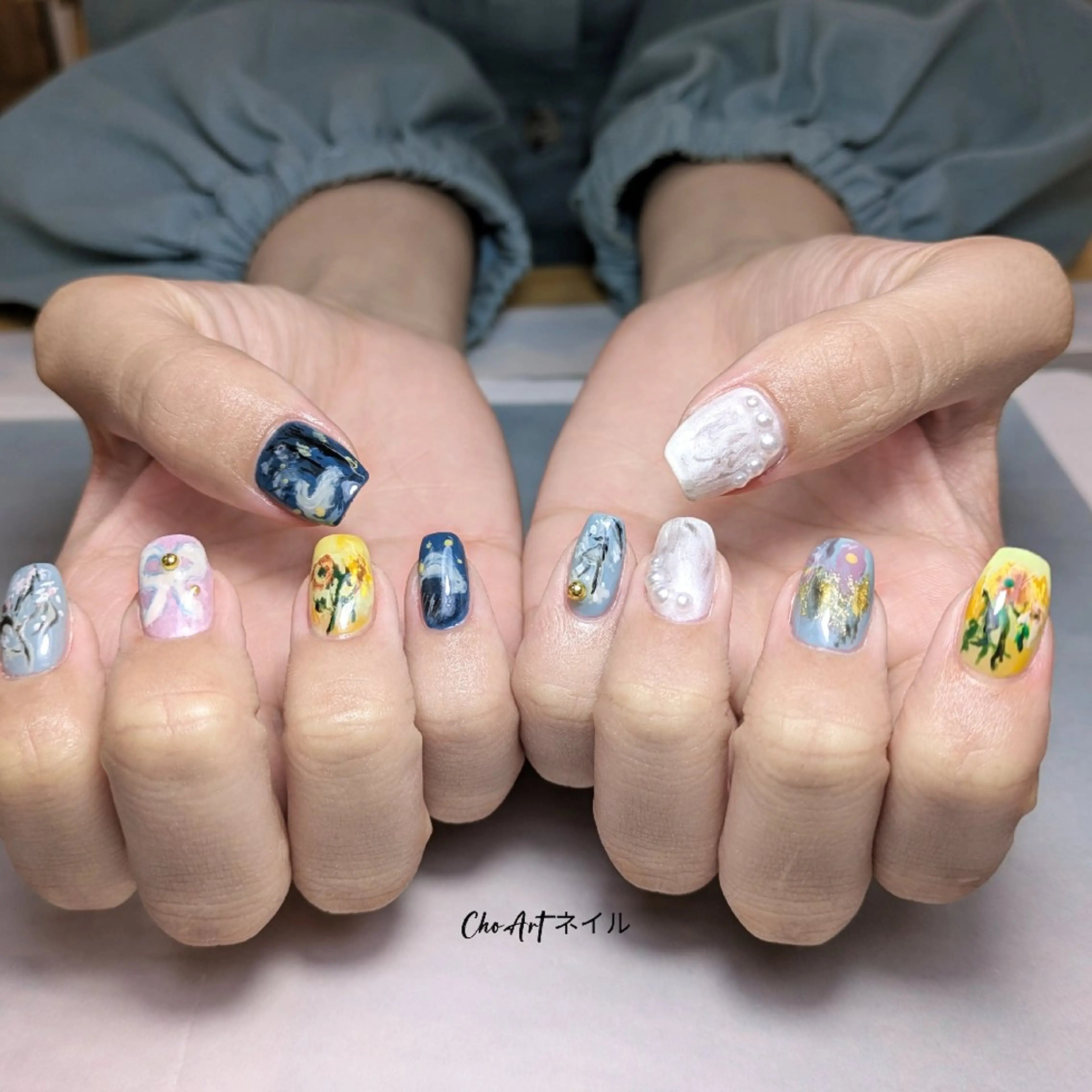 ネイル アートネイル キラキラネイル ラメ(グリッター) マグネットネイル ミラーネイル Cho Artネイル所属・ronronne .のネイルデザイン