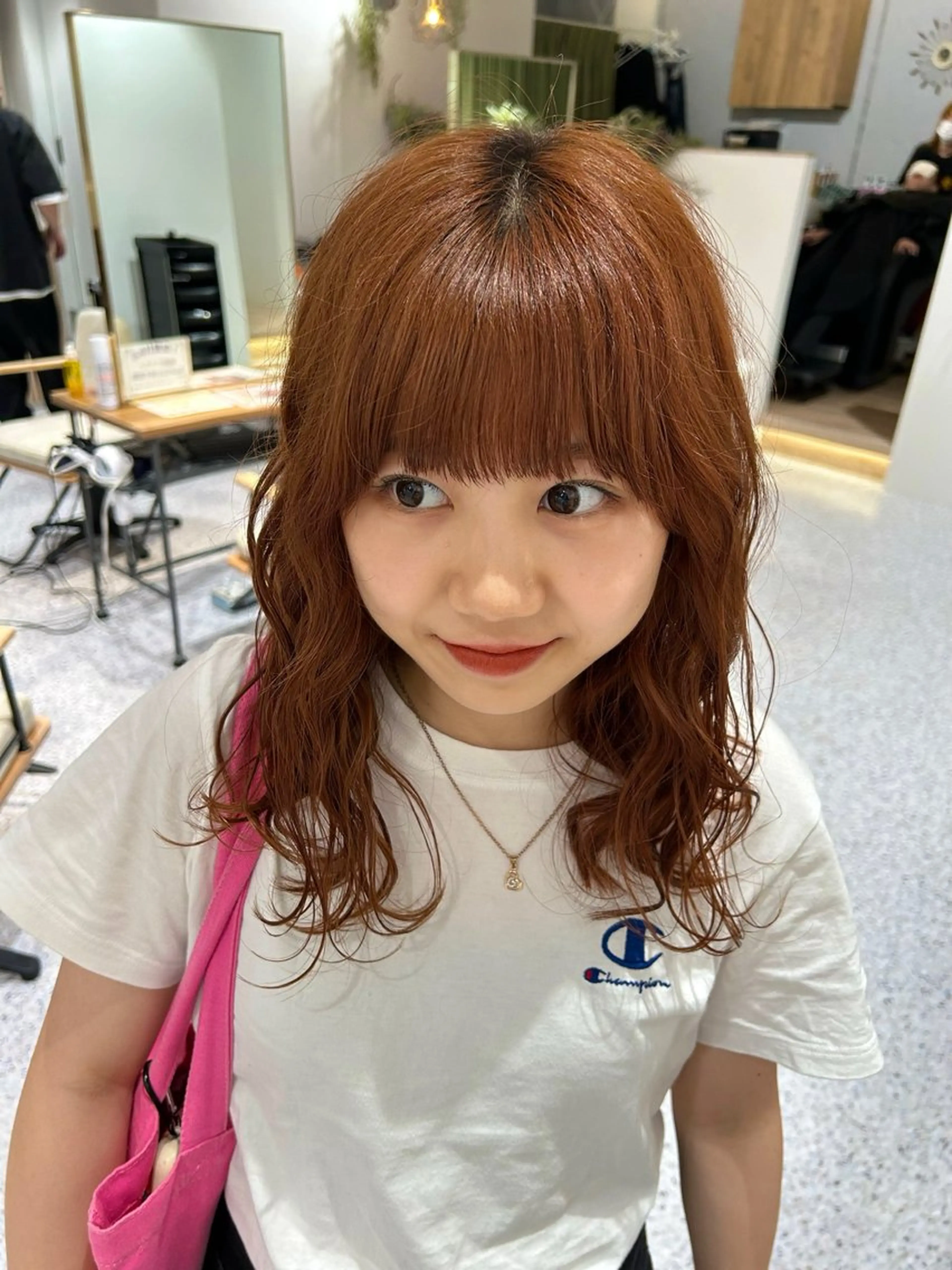 セミロング ヘアカラー hair&eye🎀 /momoKaのマツエク・マツパデザイン