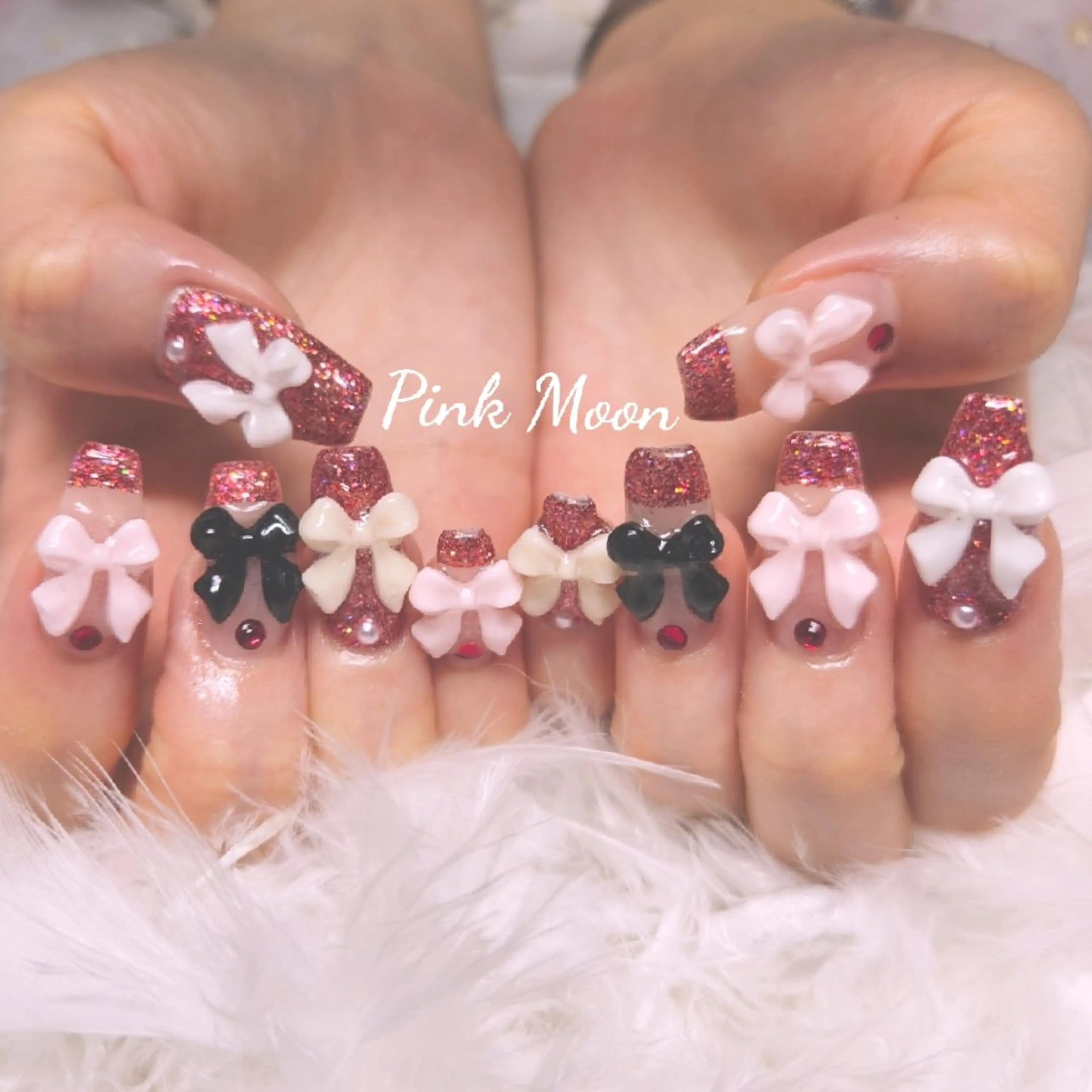 ネイル ハンドネイル PinkMoon Nozomiのネイルデザイン