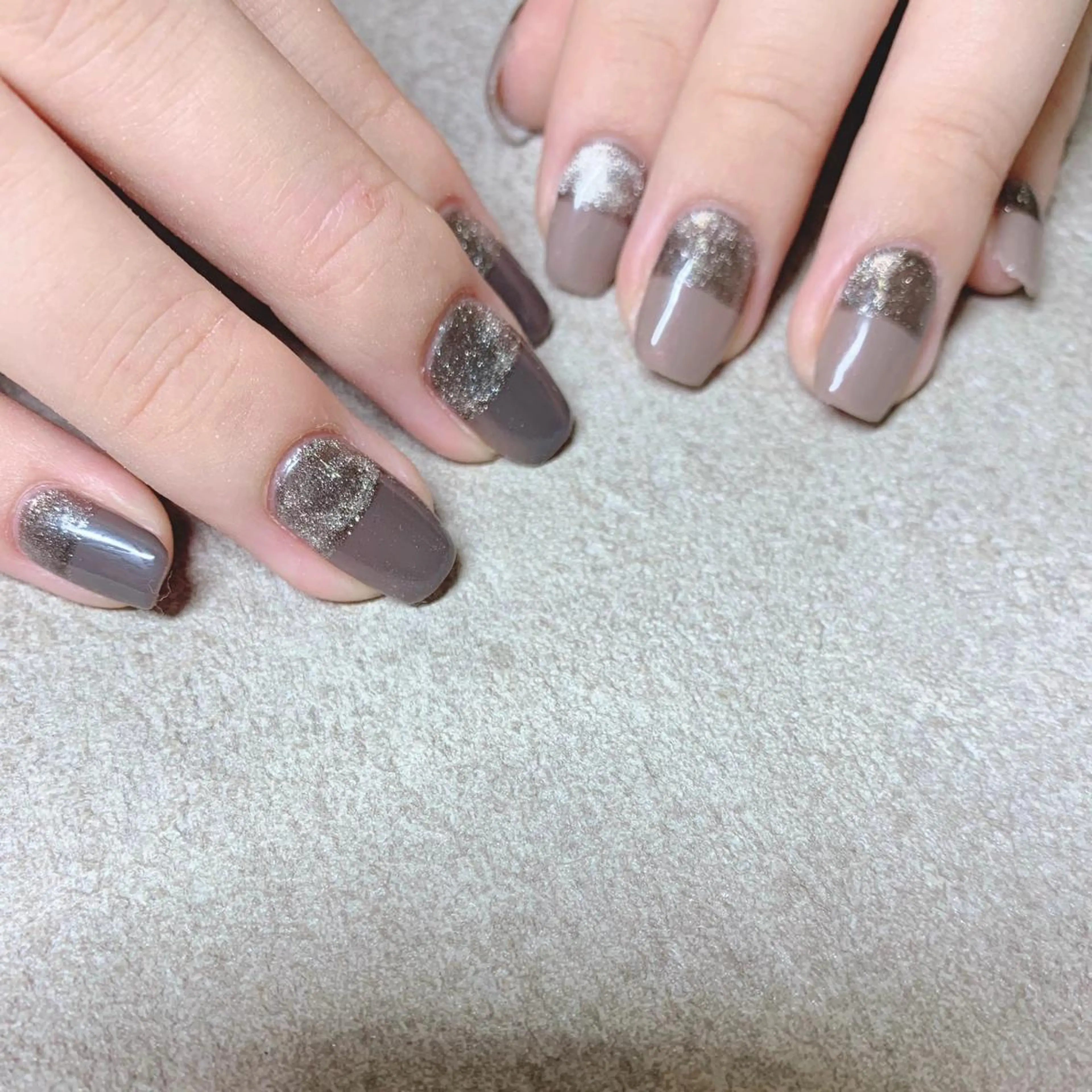 カラー ネイル ハンドネイル Cozy_ ilumのネイルデザイン