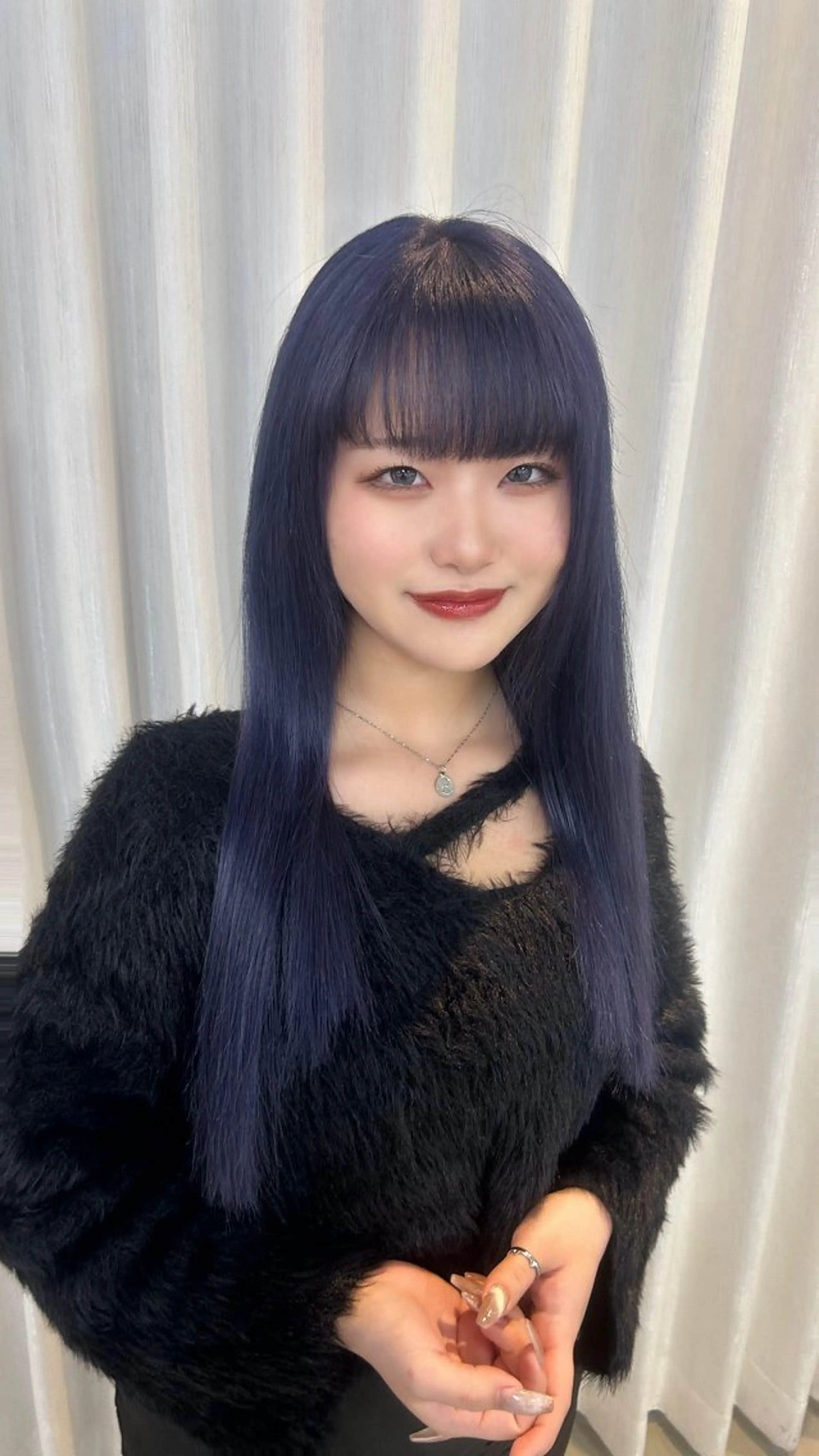 ロング カラー ブルーカラー ブルーバイオレット バイオレットカラー Maelle 元町【マエル】所属・rococo./ 清穏🌈💗🦋のマツエク・マツパデザイン