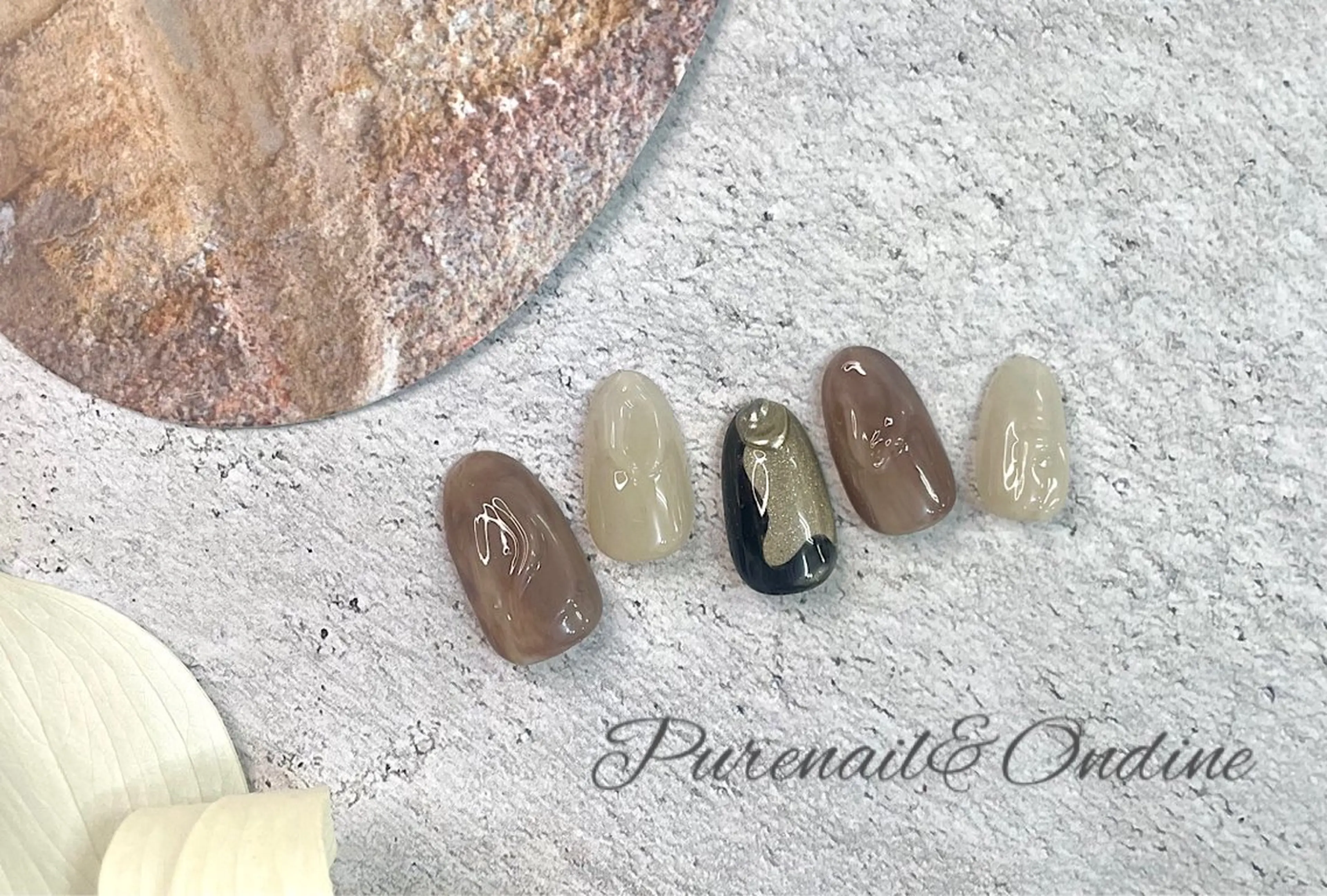 ネイル ハンドネイル ピュアネイル& オンディーヌのネイルデザイン