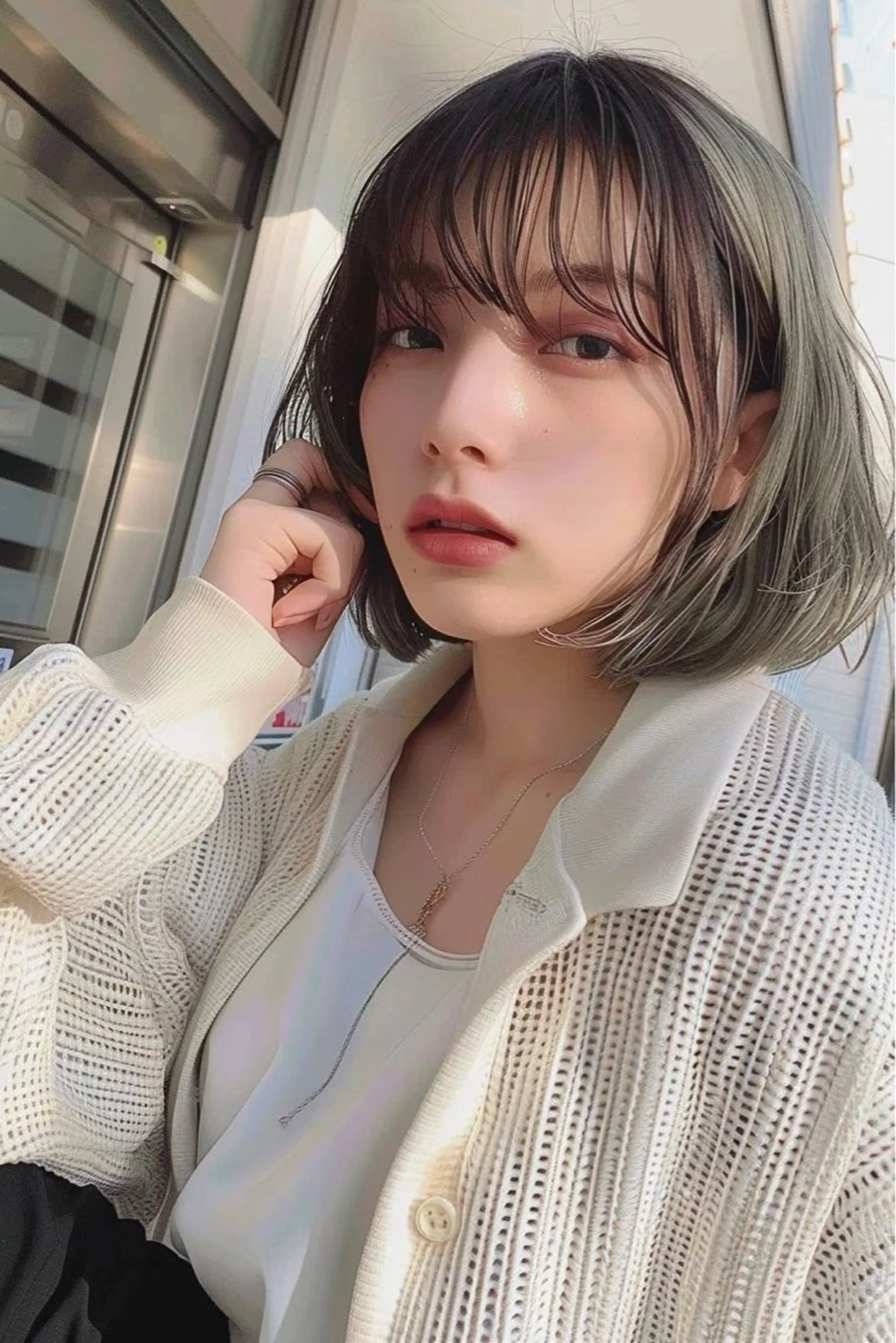 ショート カラー lana hair 新宿/髪質改善/韓国のヘアスタイル