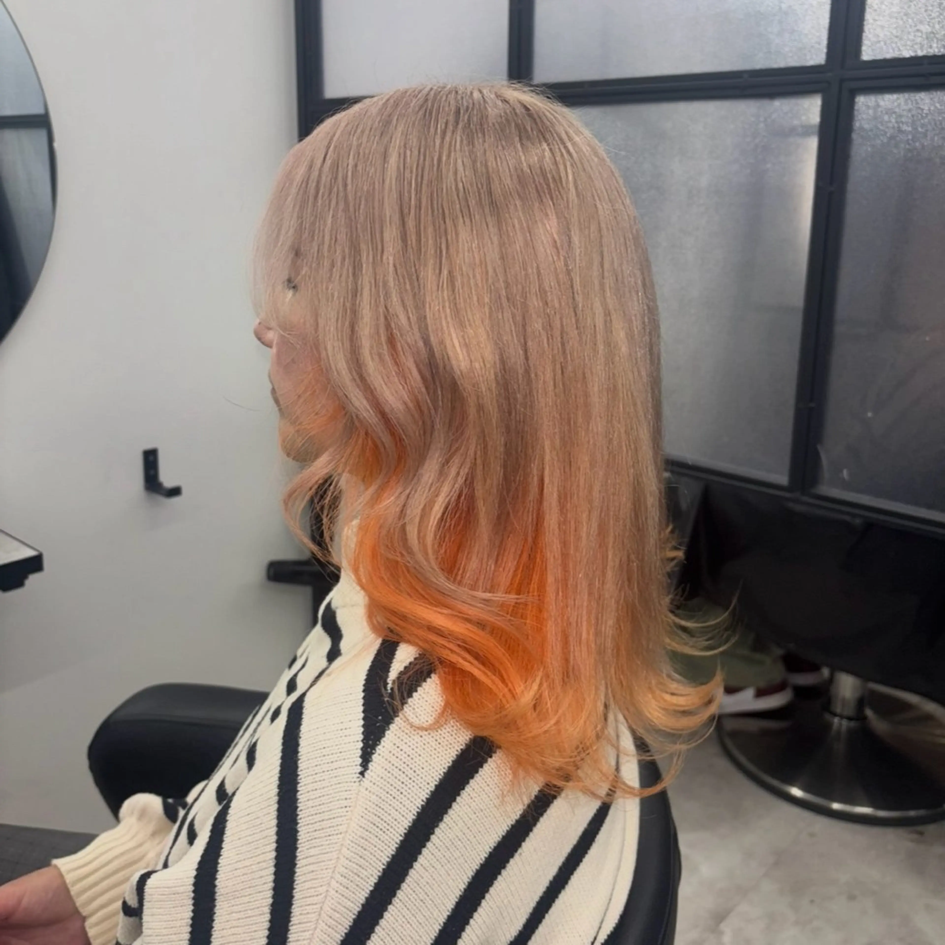 セミロング カラー ヘアカラー Ren. 🦋デザインカラーのヘアスタイル