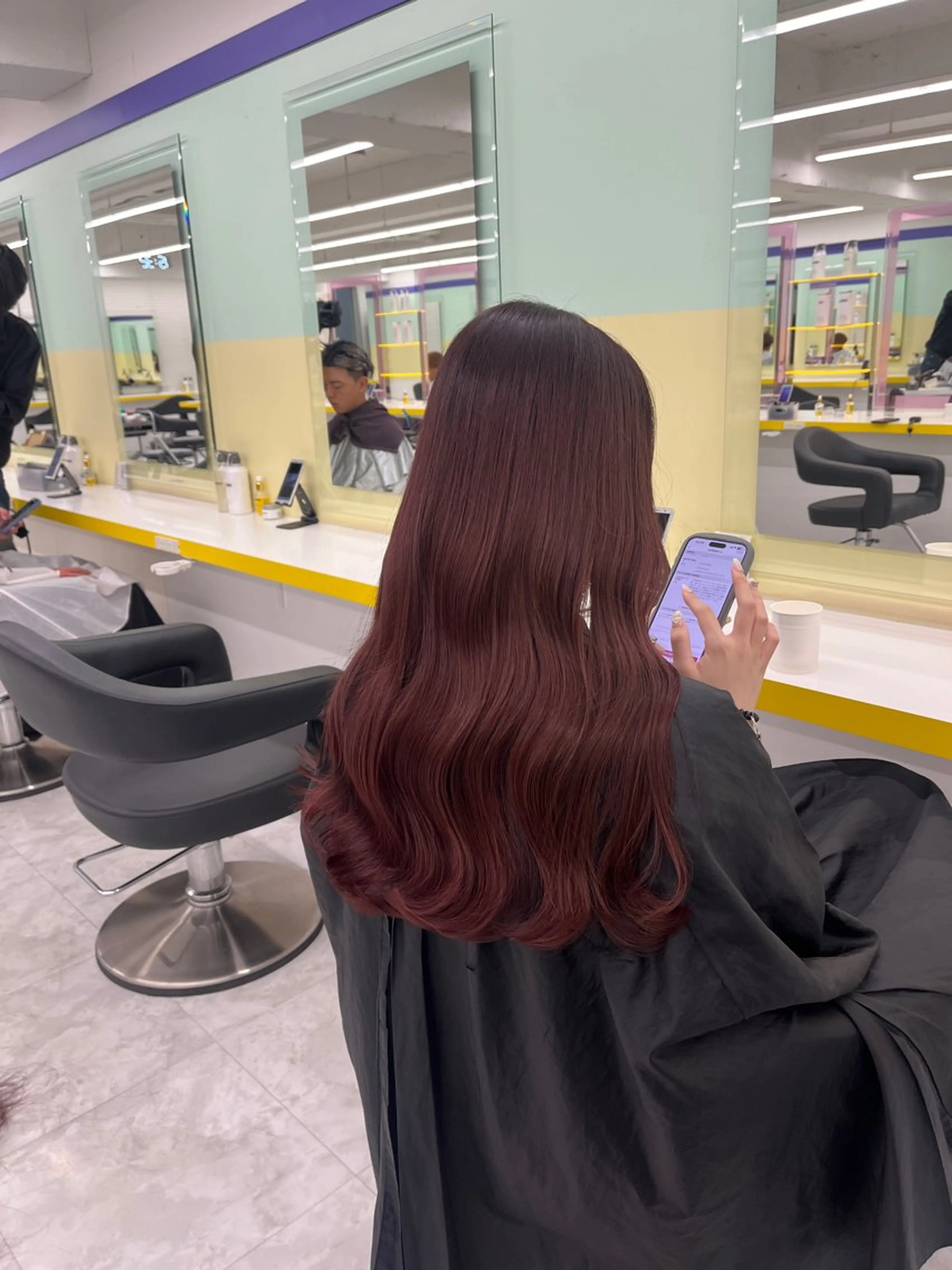 ロング カラー ヘアアレンジ ヘアカラー トリートメント ヘアセット 🎀Girly艶髪カ ラー🎀Harukaのヘアスタイル