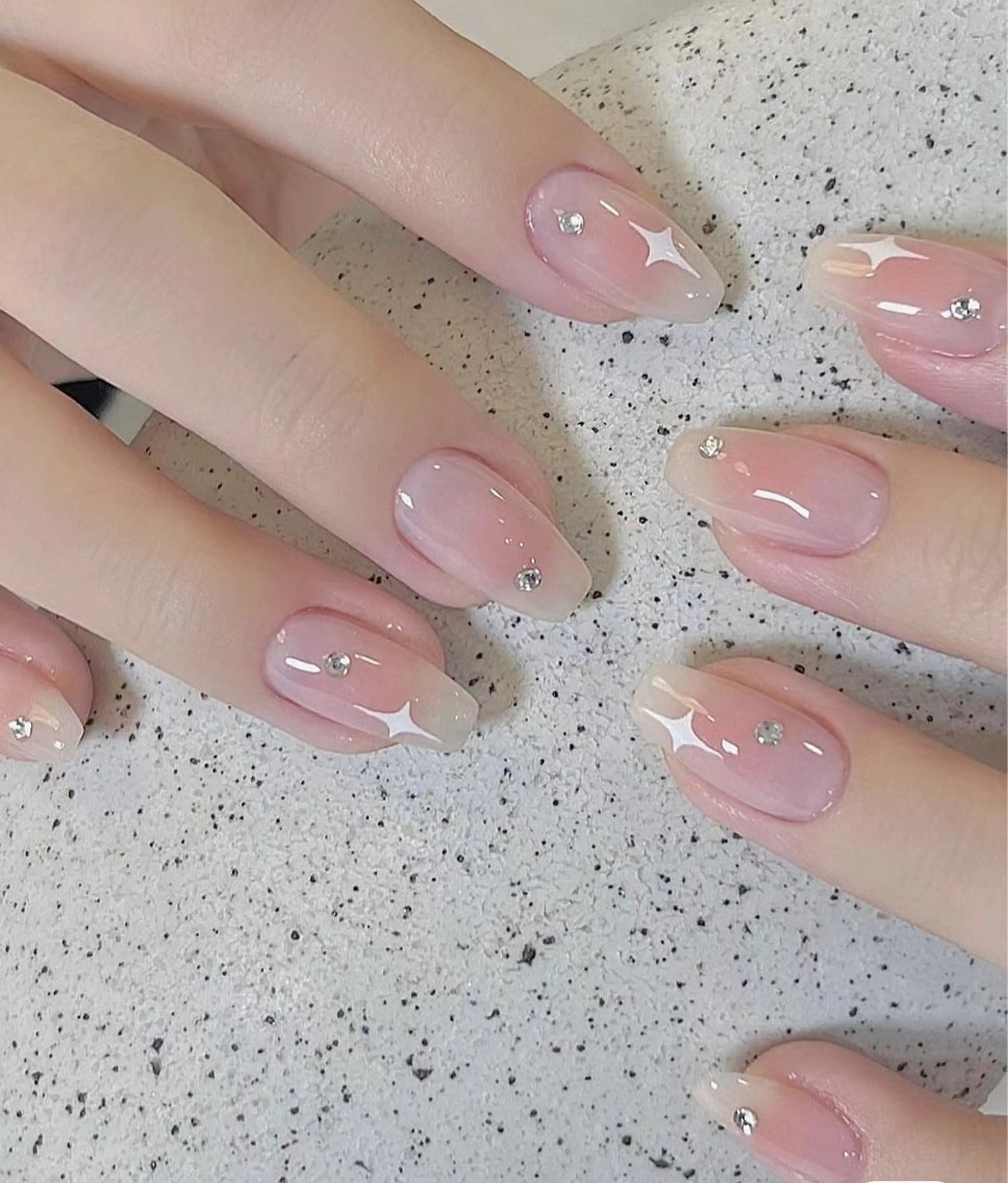 【最新チップの長さだし/両手アート4本】こだわりコースの写真