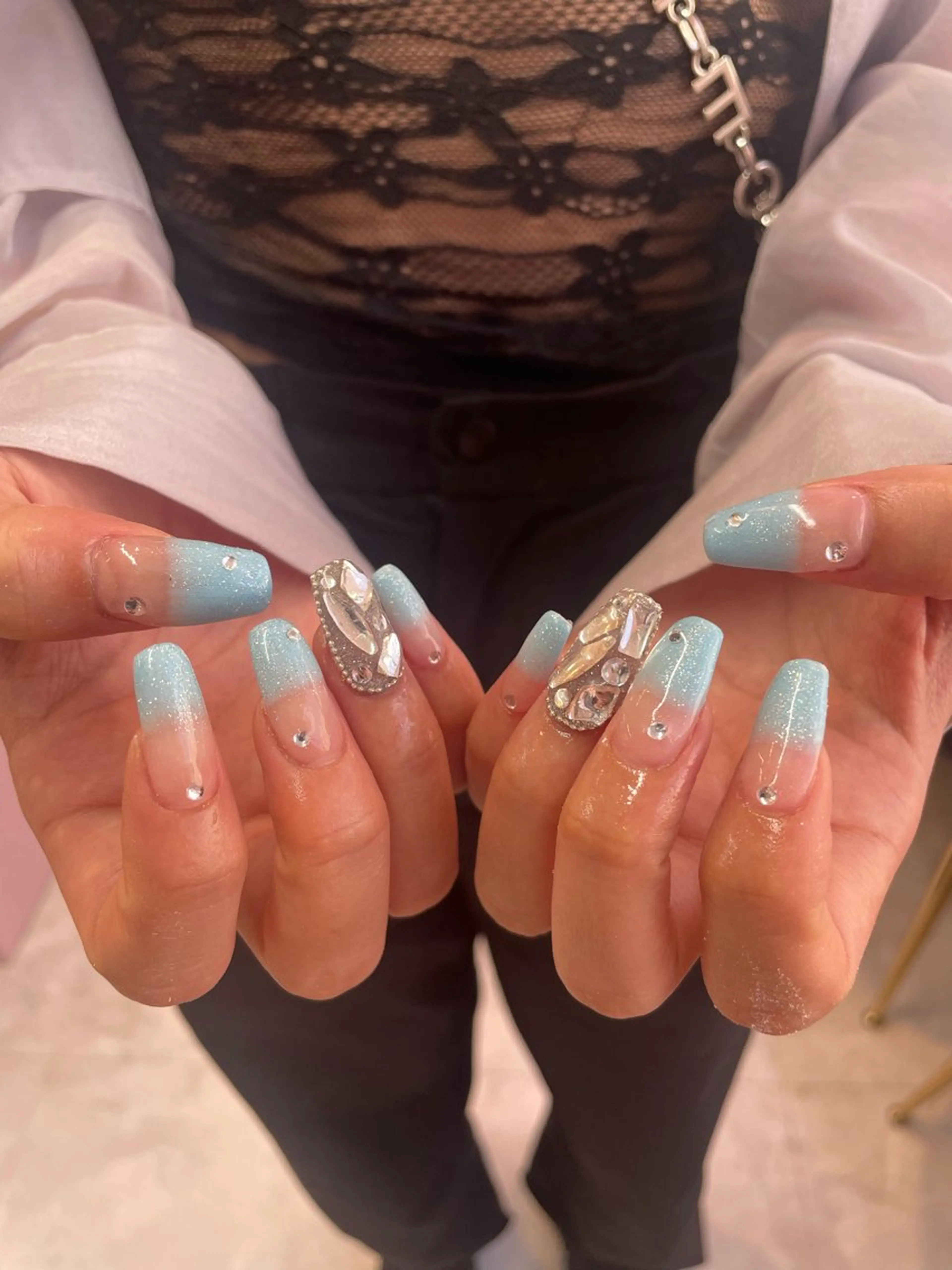 ネイル 束感まつ毛/ネイル/ LED♥KIRARAのマツエク・マツパデザイン