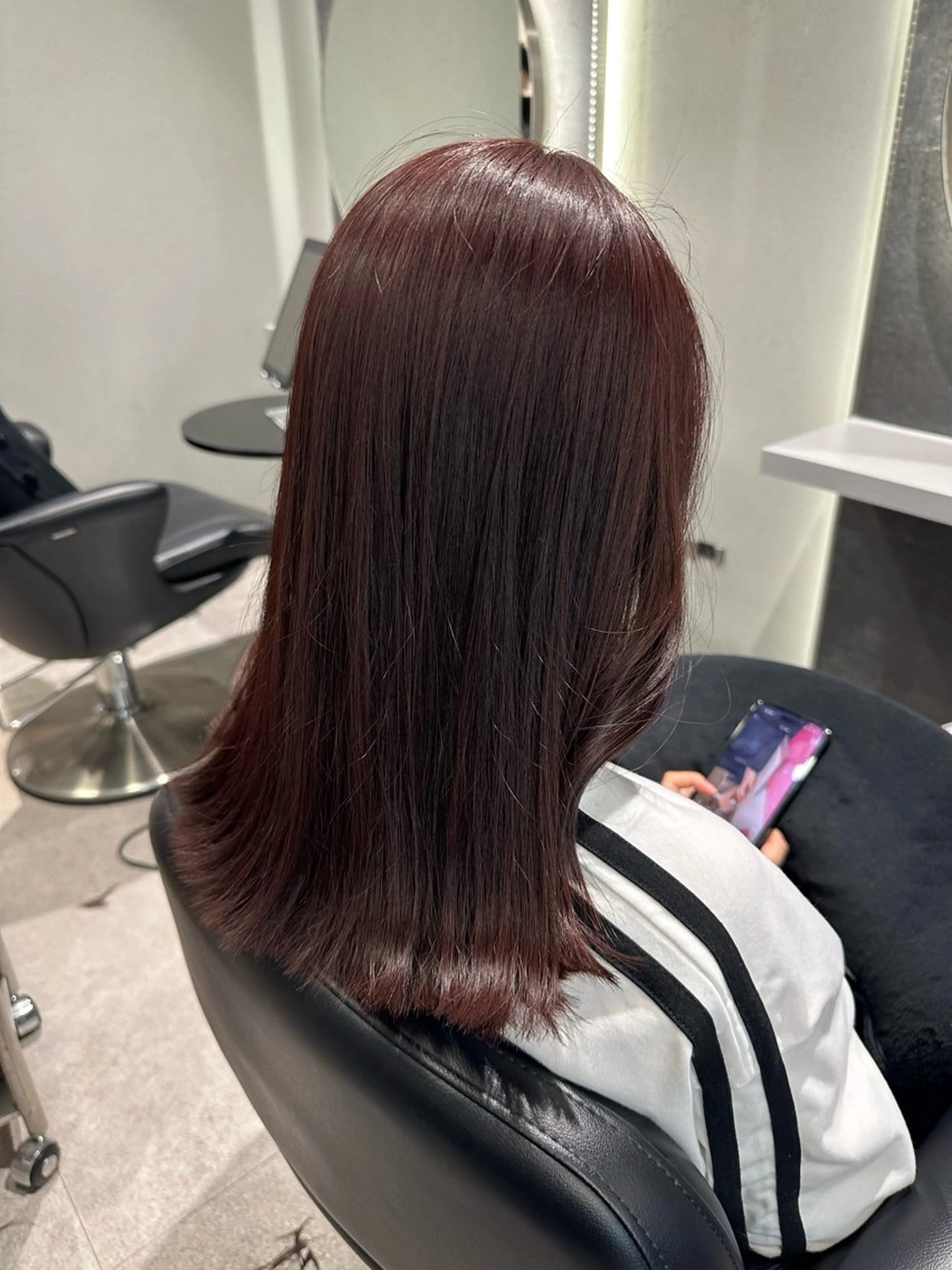 セミロング カラー 韓国ヘア🎀艶髪 RISAのヘアスタイル