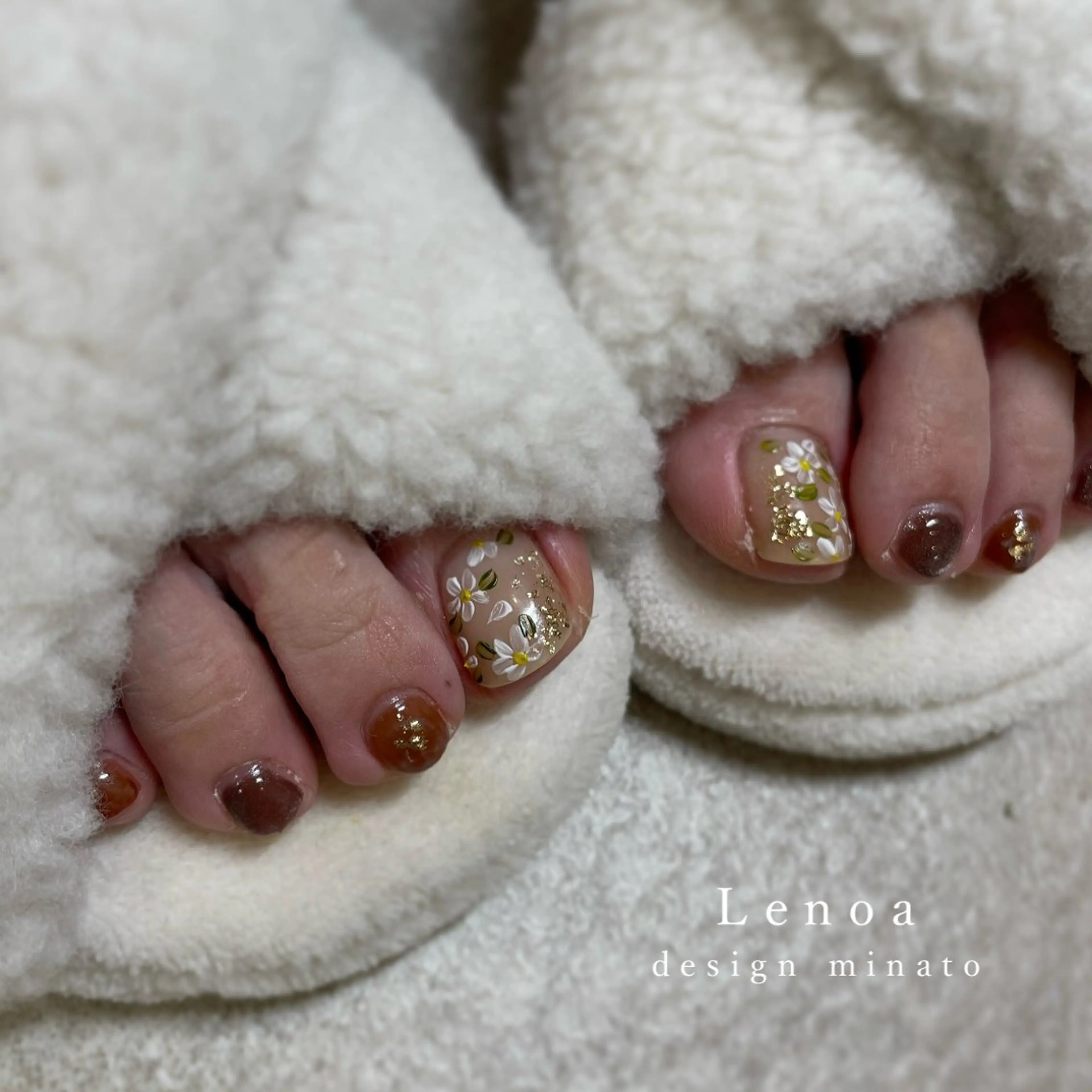 ネイル フットネイル Lenoa minatoのネイルデザイン