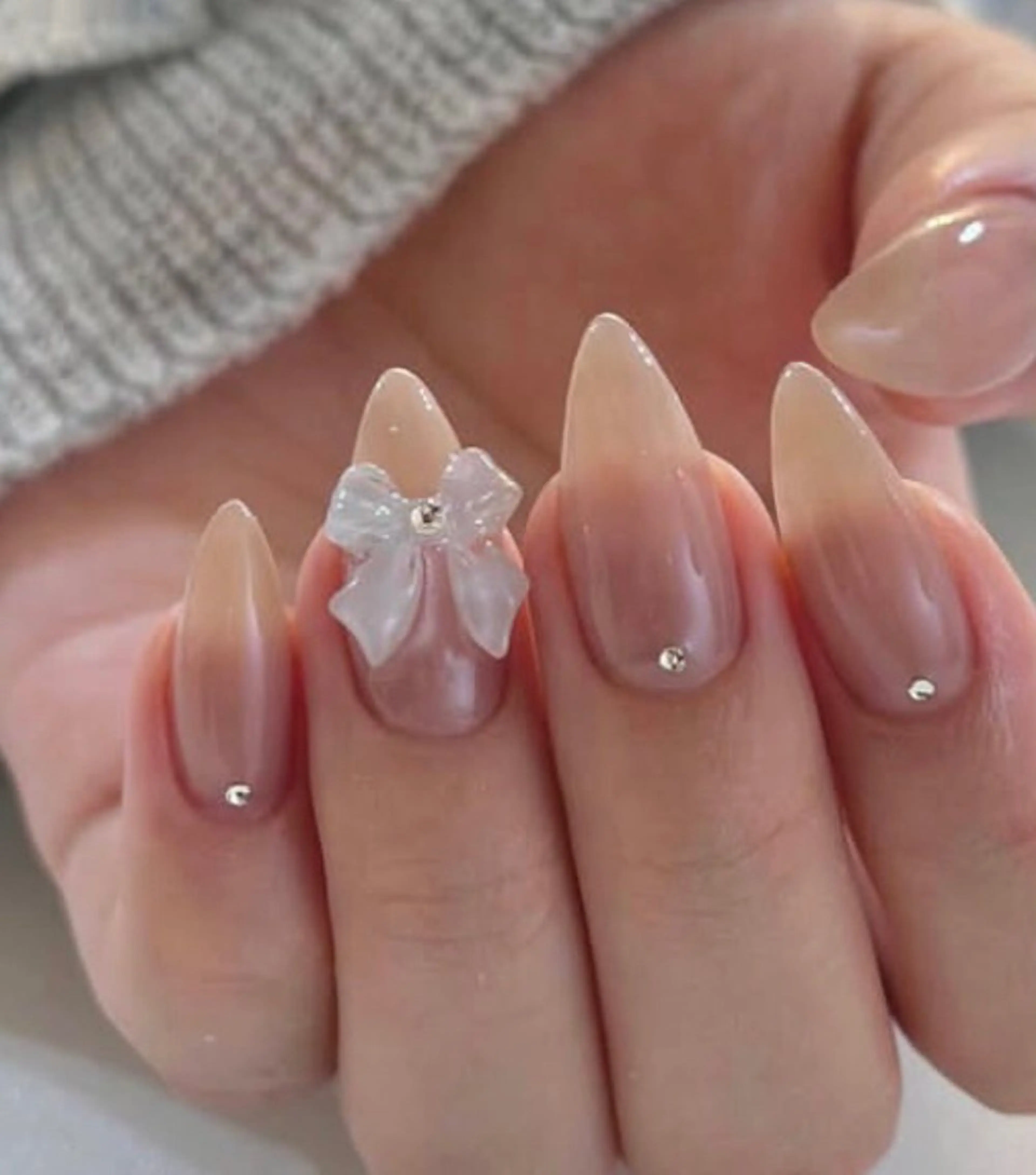 ネイル フレンチネイル ジェルネイル ガラスフレンチ 韓国ネイル マグネットネイル ハンドネイル ハンドケア 大門浜松町 ネイルのネイルデザイン