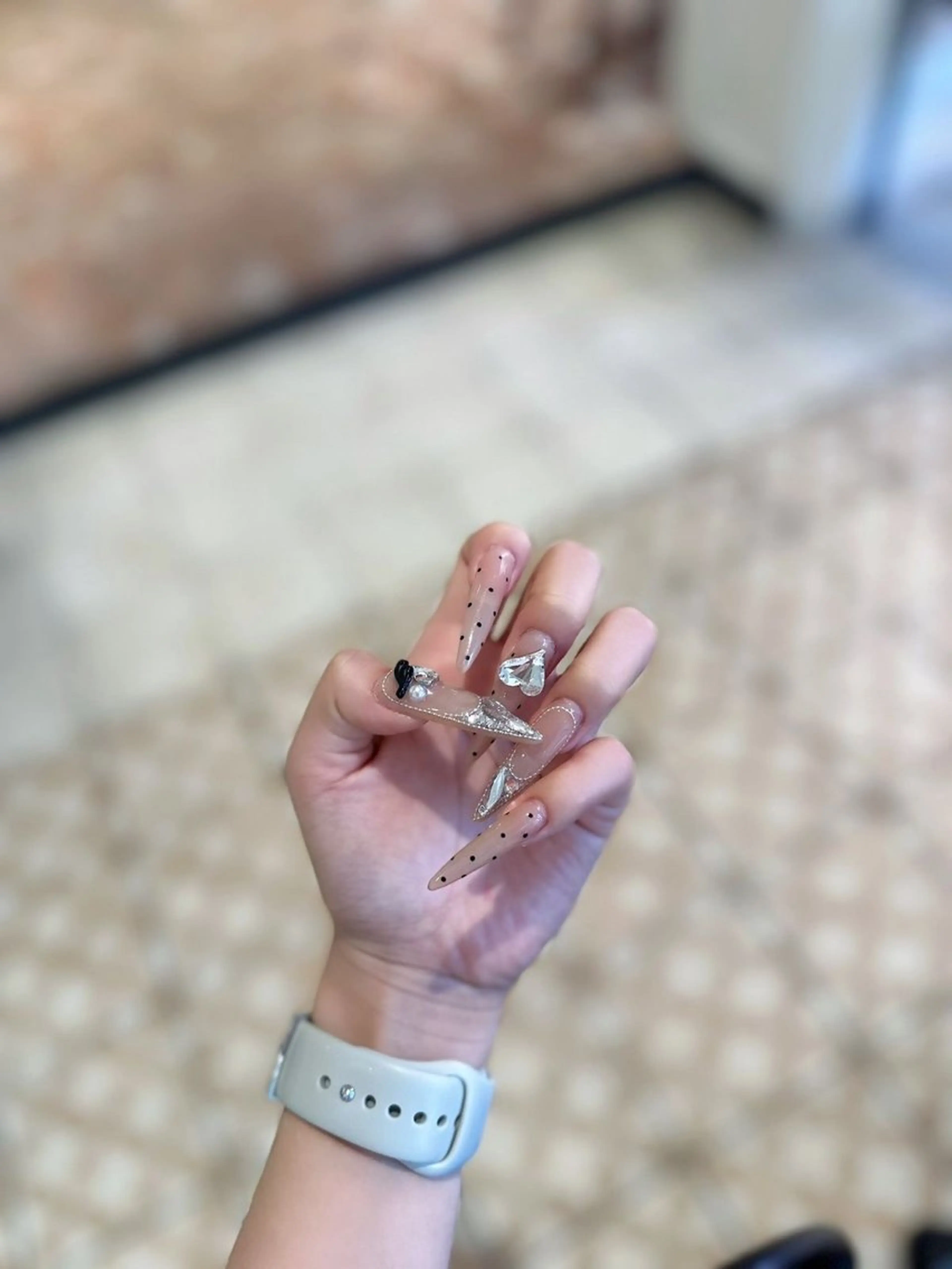 ネイル フラッシュネイル フレンチネイル グラデーション キラキラネイル 韓国ネイル ハンドネイル rina nailのネイルデザイン