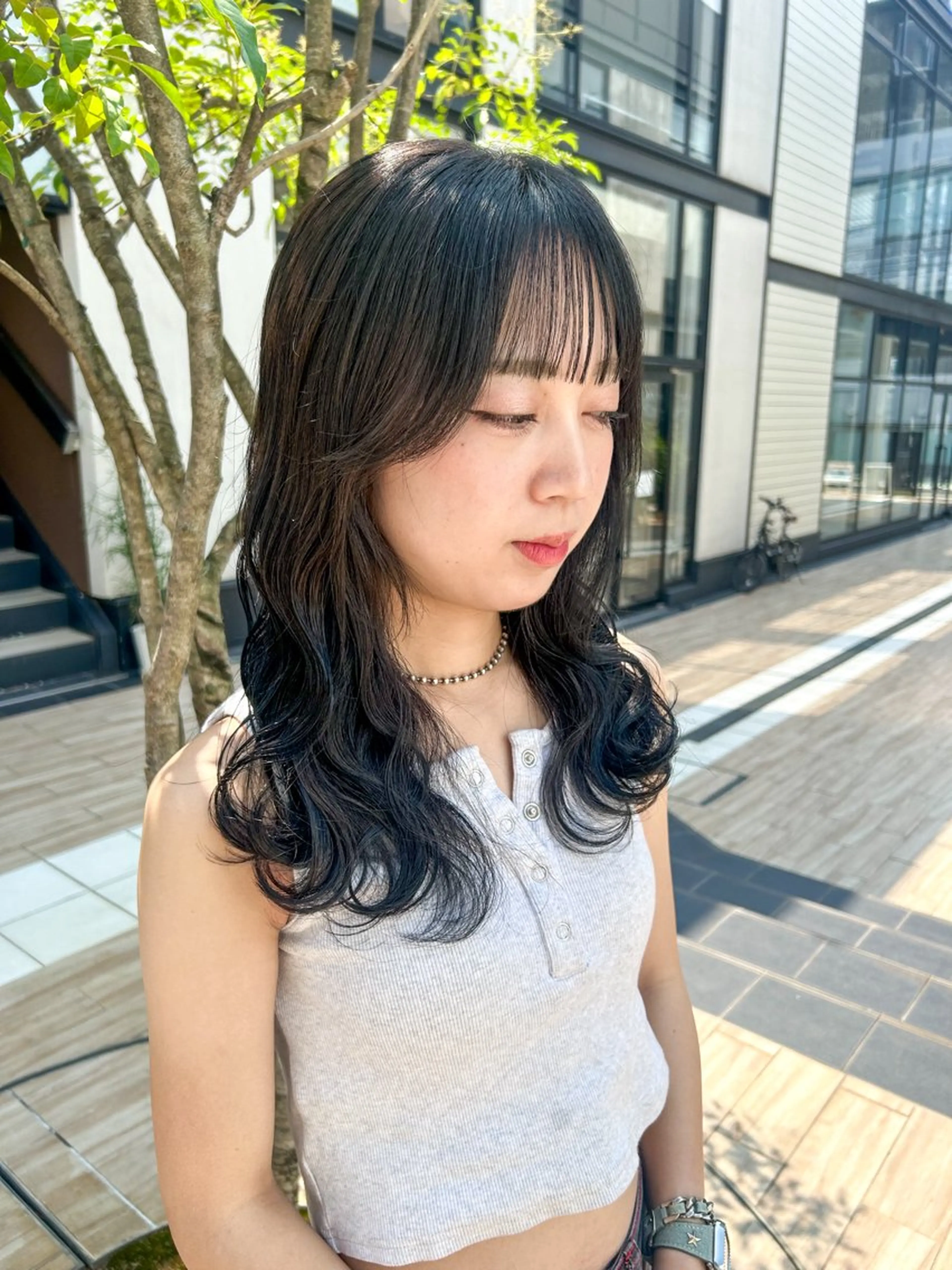 ロング カラー ヘアアレンジ カット ヘアカラー トリートメント yuka .のヘアスタイル