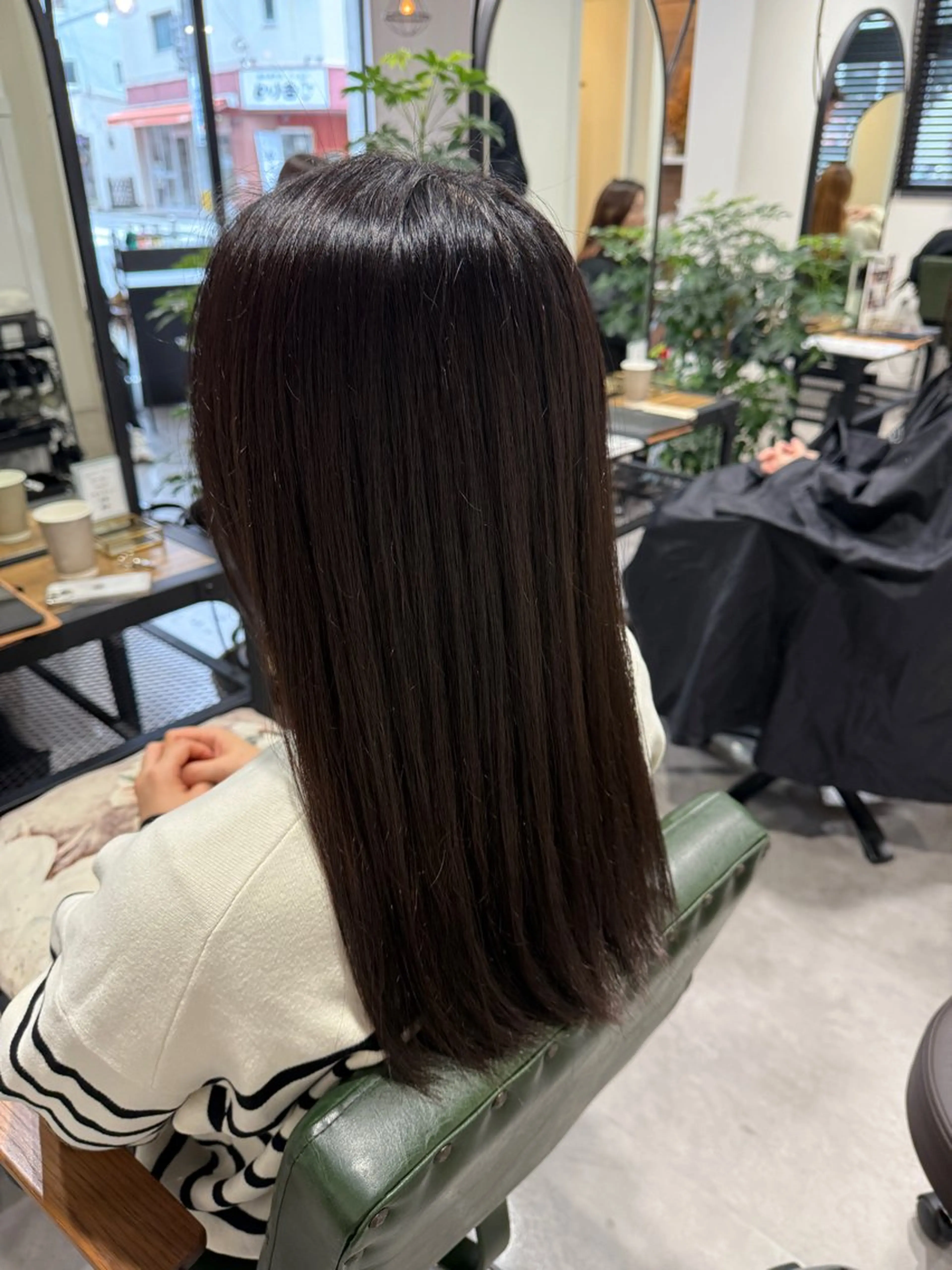 セミロング ヘアカラー トリートメント オリーブ🫒レイヤー /平尾/りの‎🤍のヘアスタイル