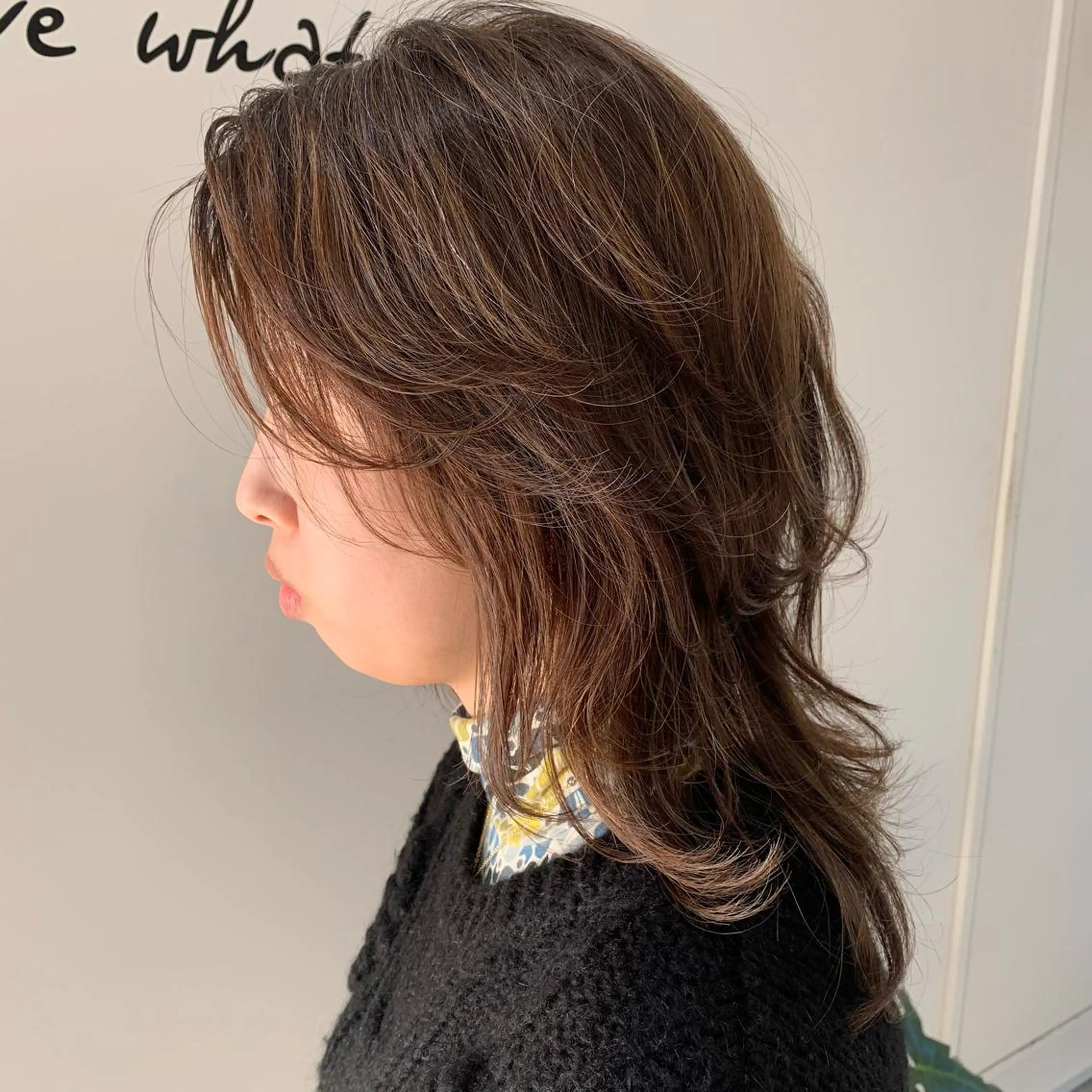 セミロング カット ヘアカラー トリートメント ヘアセット 中村 優太のヘアスタイル