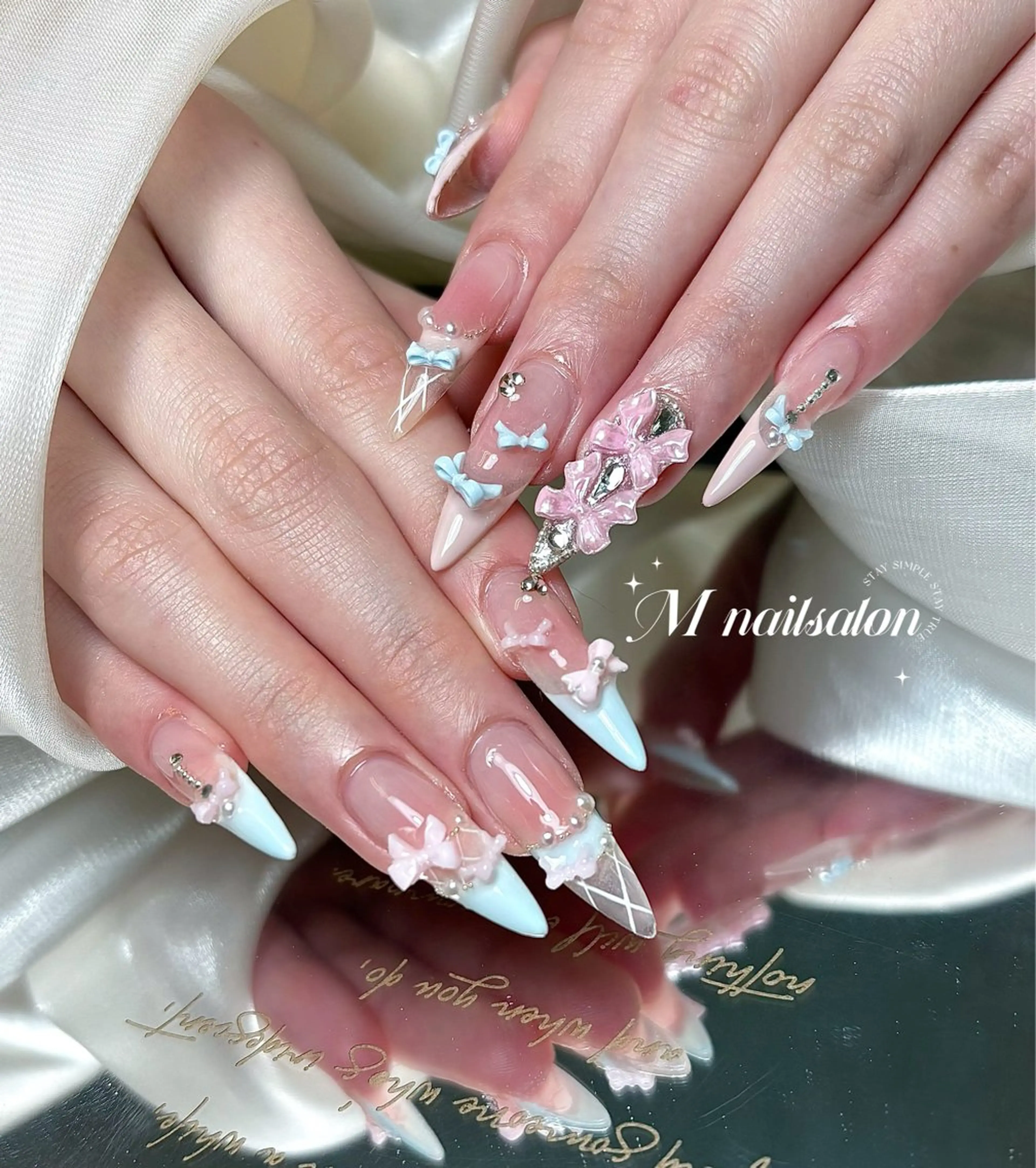 ネイル M🌷nail 長さだし専門店のネイルデザイン