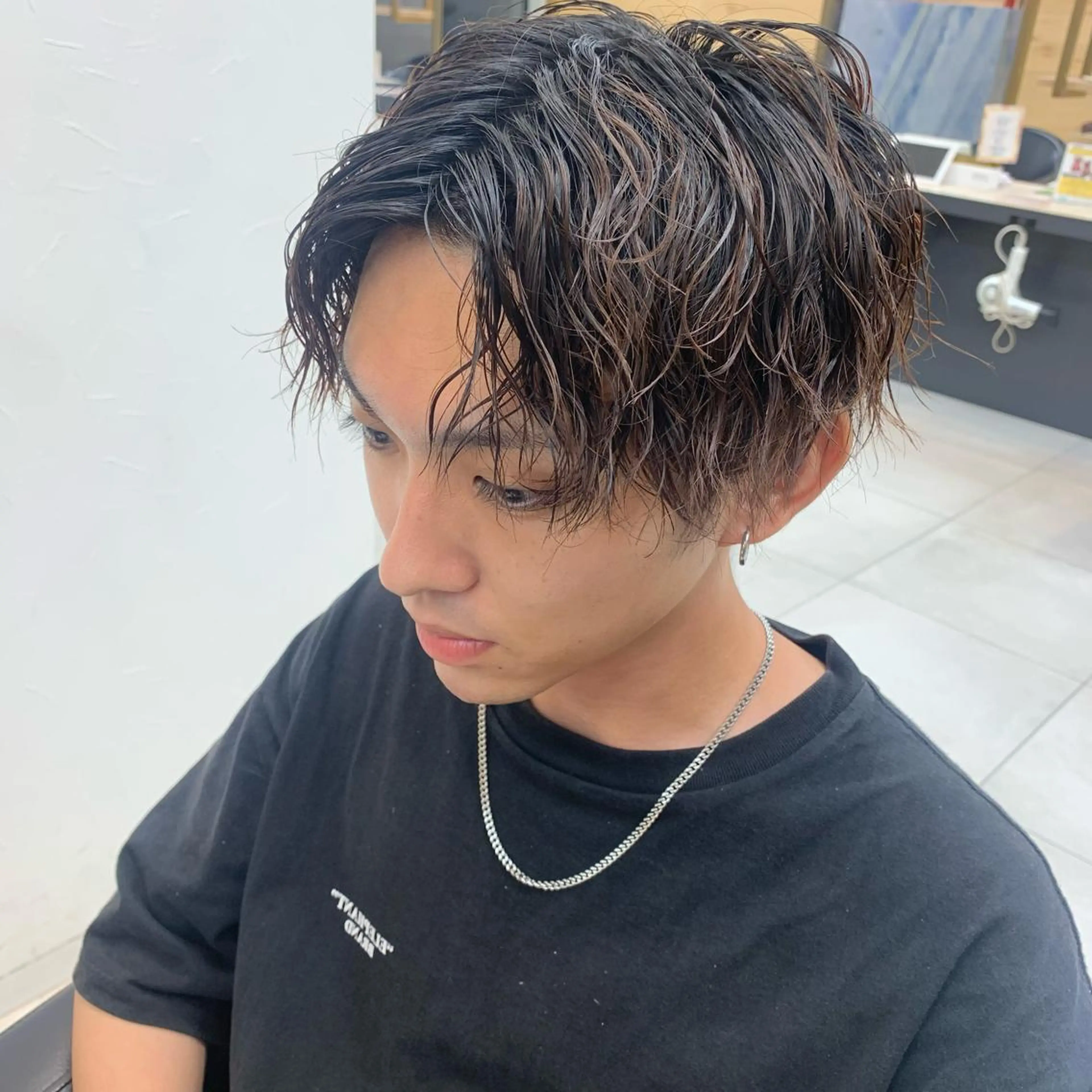 パーマ メンズ ブリーチパーマ🌍 正木天のヘアスタイル