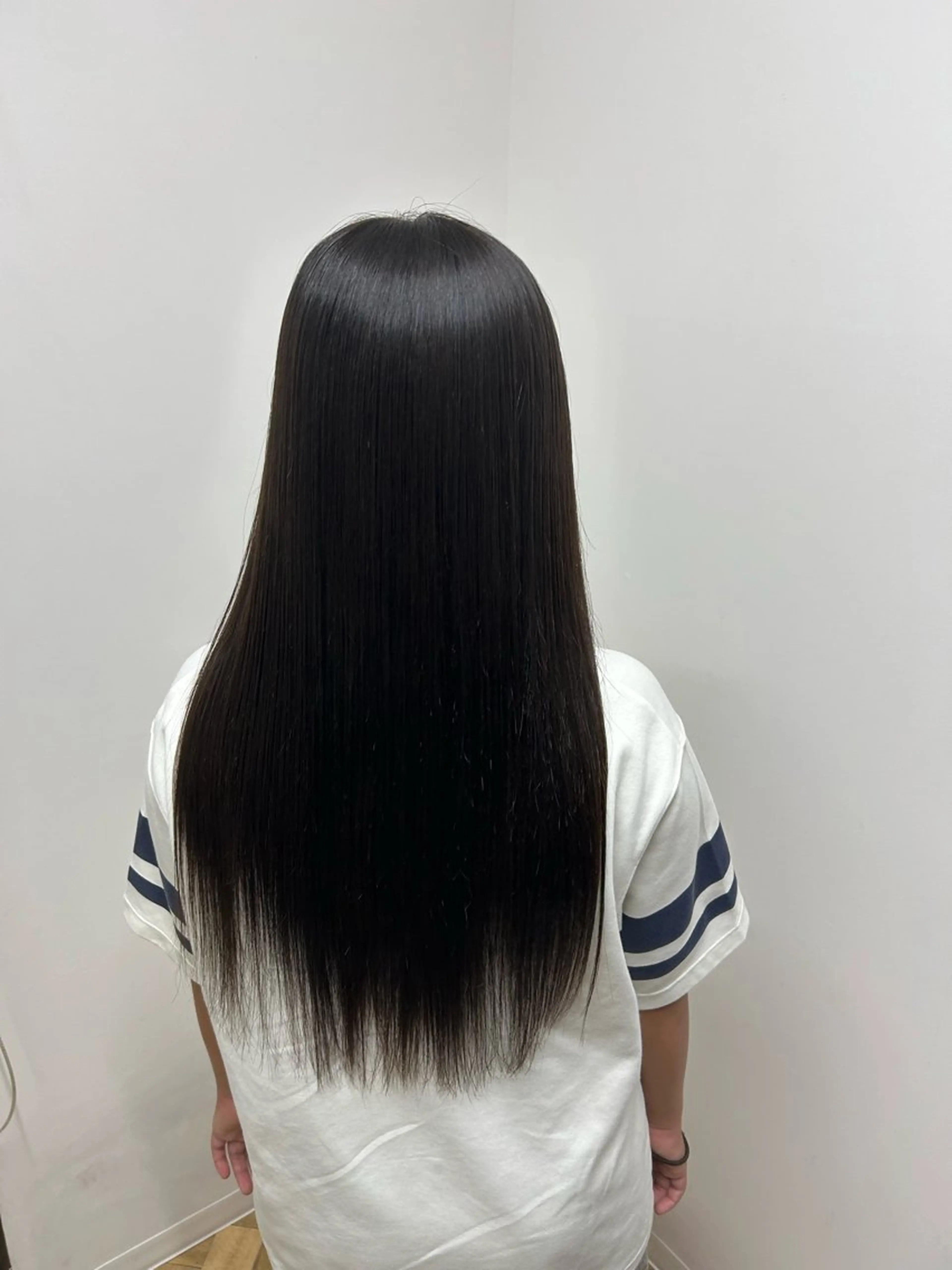 ロング カット 縮毛矯正 BALANCE ゆなのヘアスタイル