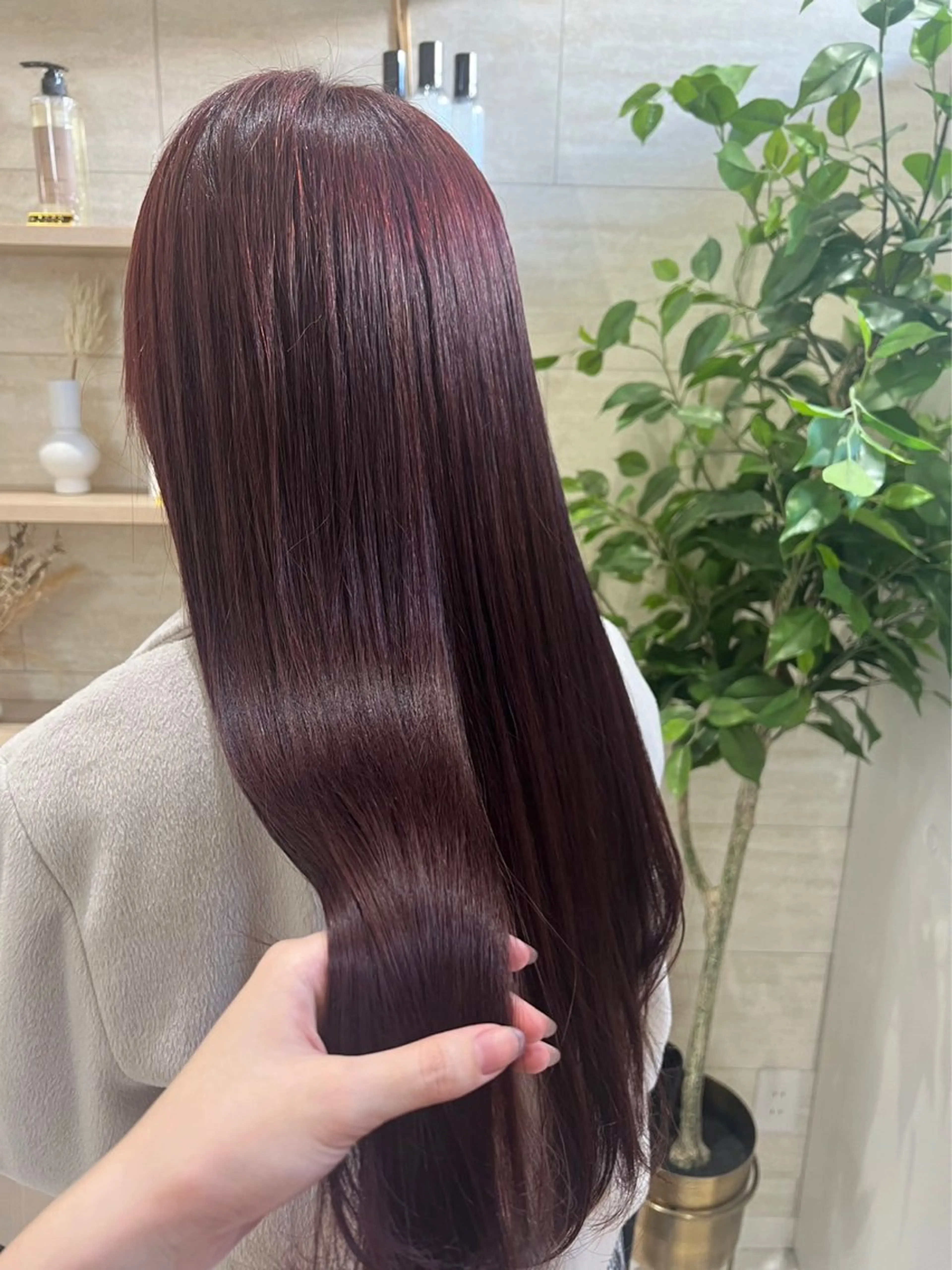 《ミニモ学割📚》カット+ケアカラー＋超音波クイックTR 【髪質改善】【学割U24】の写真